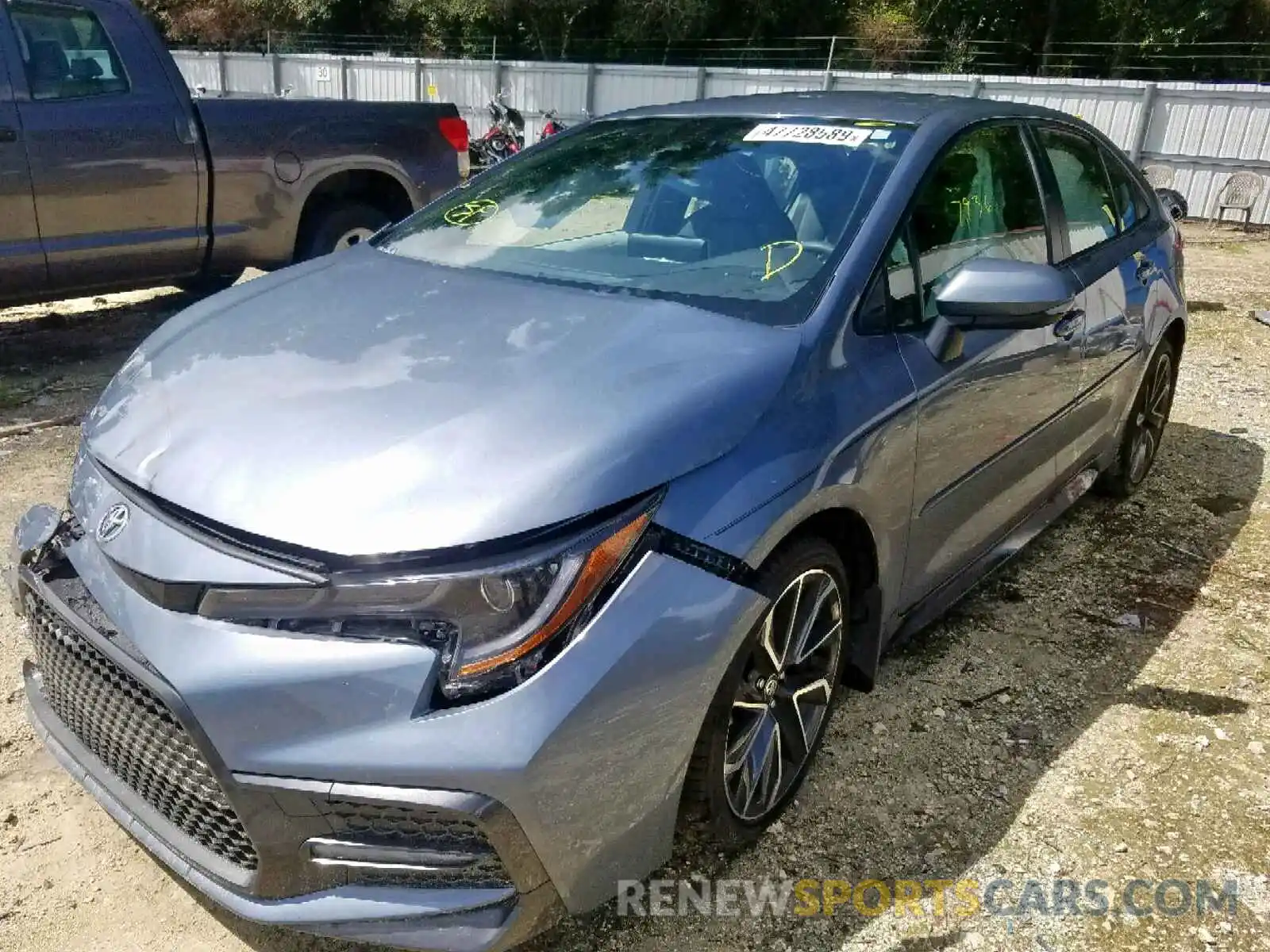 2 Photograph of a damaged car JTDS4RCE1LJ013556 TOYOTA COROLLA 2020