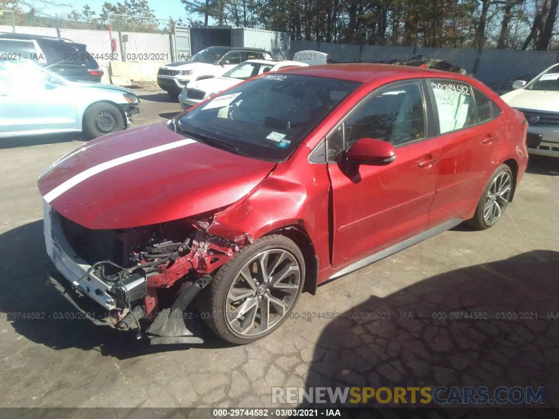 2 Photograph of a damaged car JTDS4RCE1LJ014531 TOYOTA COROLLA 2020