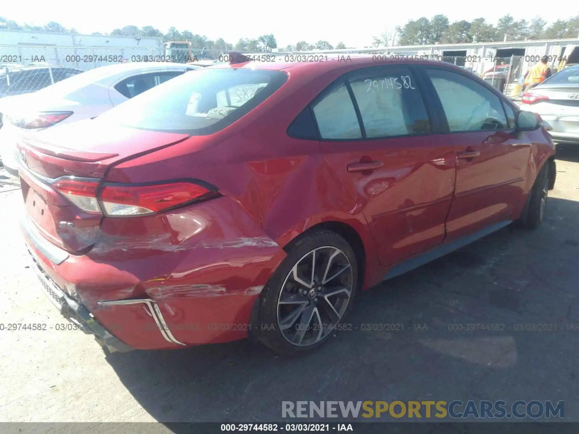 4 Photograph of a damaged car JTDS4RCE1LJ014531 TOYOTA COROLLA 2020