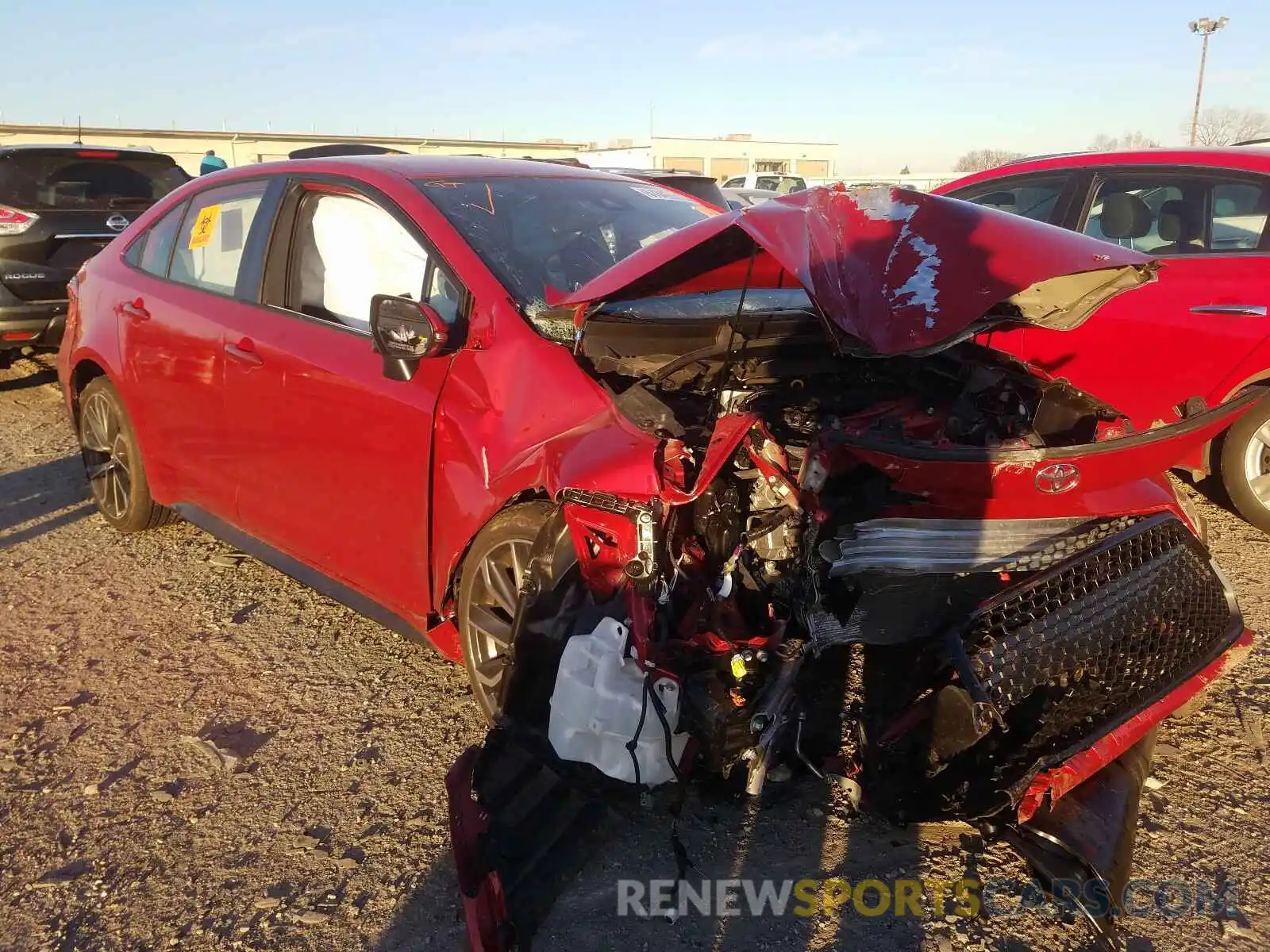 1 Photograph of a damaged car JTDS4RCE1LJ014870 TOYOTA COROLLA 2020