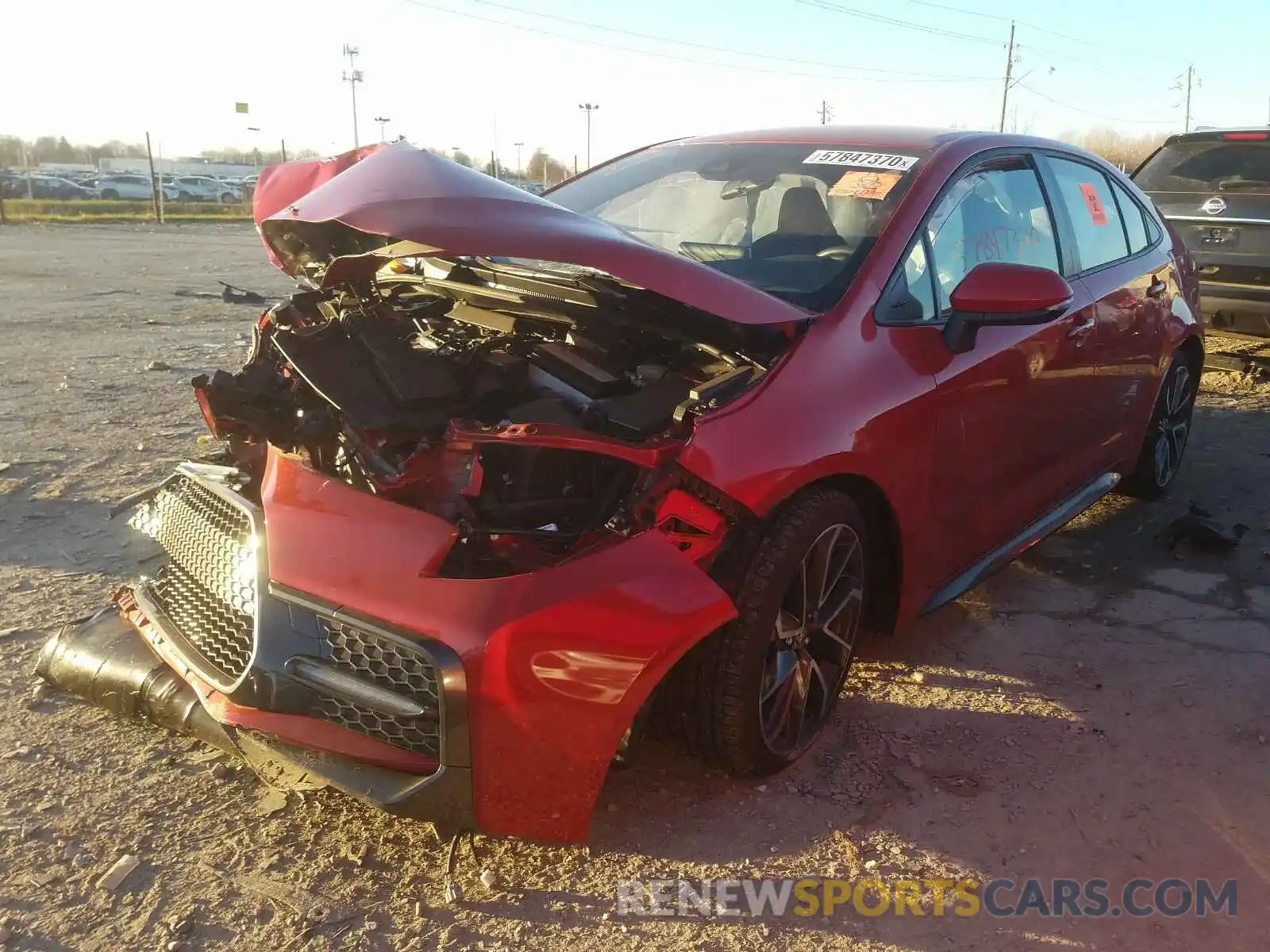 2 Photograph of a damaged car JTDS4RCE1LJ014870 TOYOTA COROLLA 2020