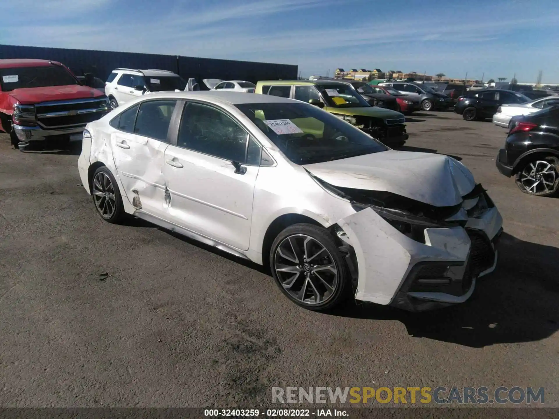 1 Photograph of a damaged car JTDS4RCE1LJ016814 TOYOTA COROLLA 2020