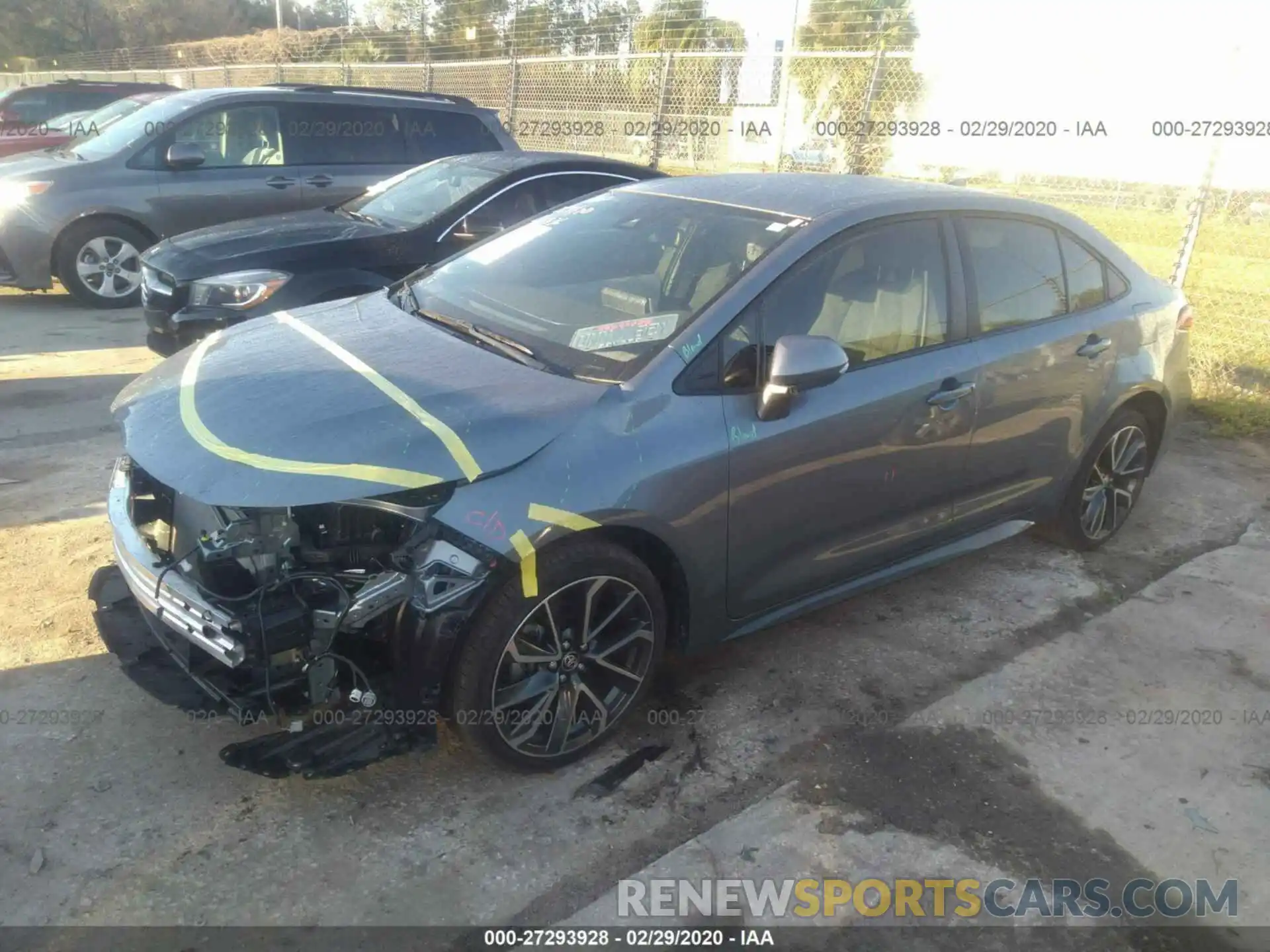 2 Photograph of a damaged car JTDS4RCE1LJ017154 TOYOTA COROLLA 2020