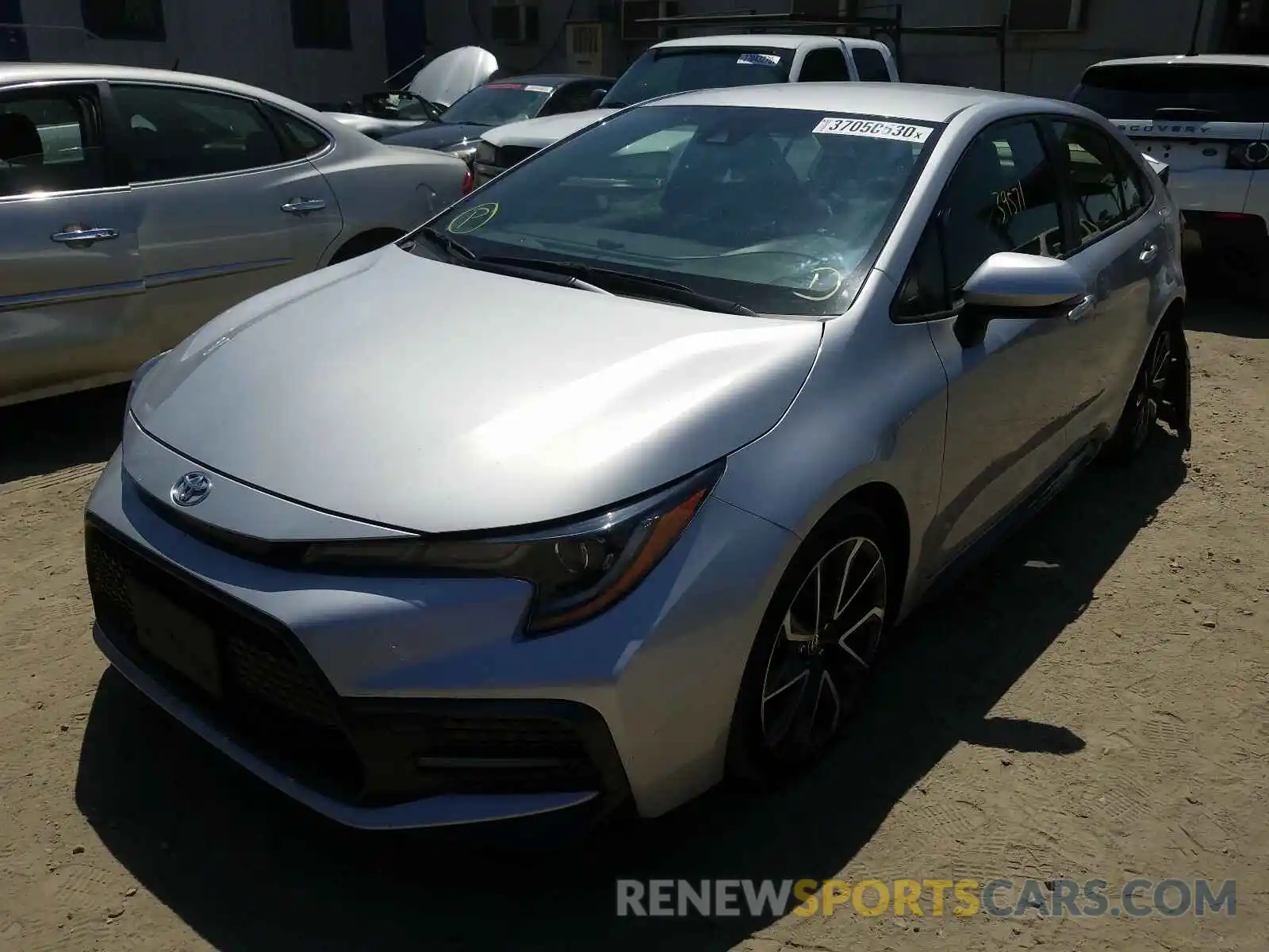 2 Photograph of a damaged car JTDS4RCE1LJ017493 TOYOTA COROLLA 2020