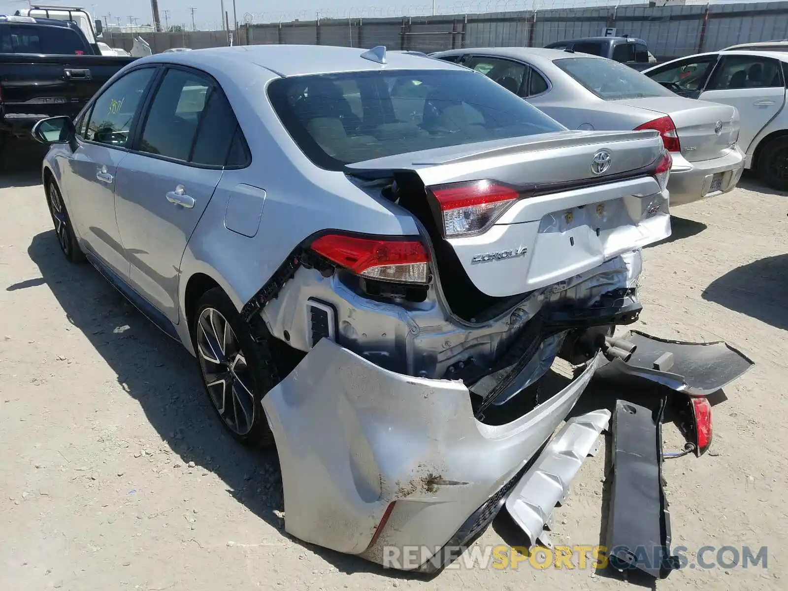 3 Photograph of a damaged car JTDS4RCE1LJ017493 TOYOTA COROLLA 2020