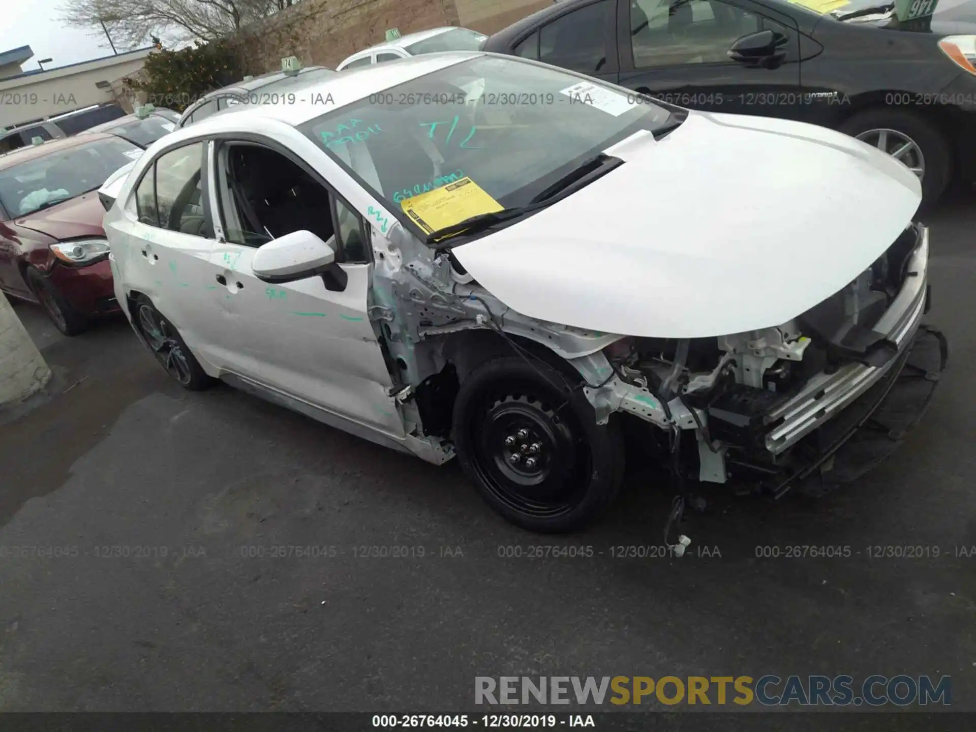 1 Photograph of a damaged car JTDS4RCE1LJ017865 TOYOTA COROLLA 2020