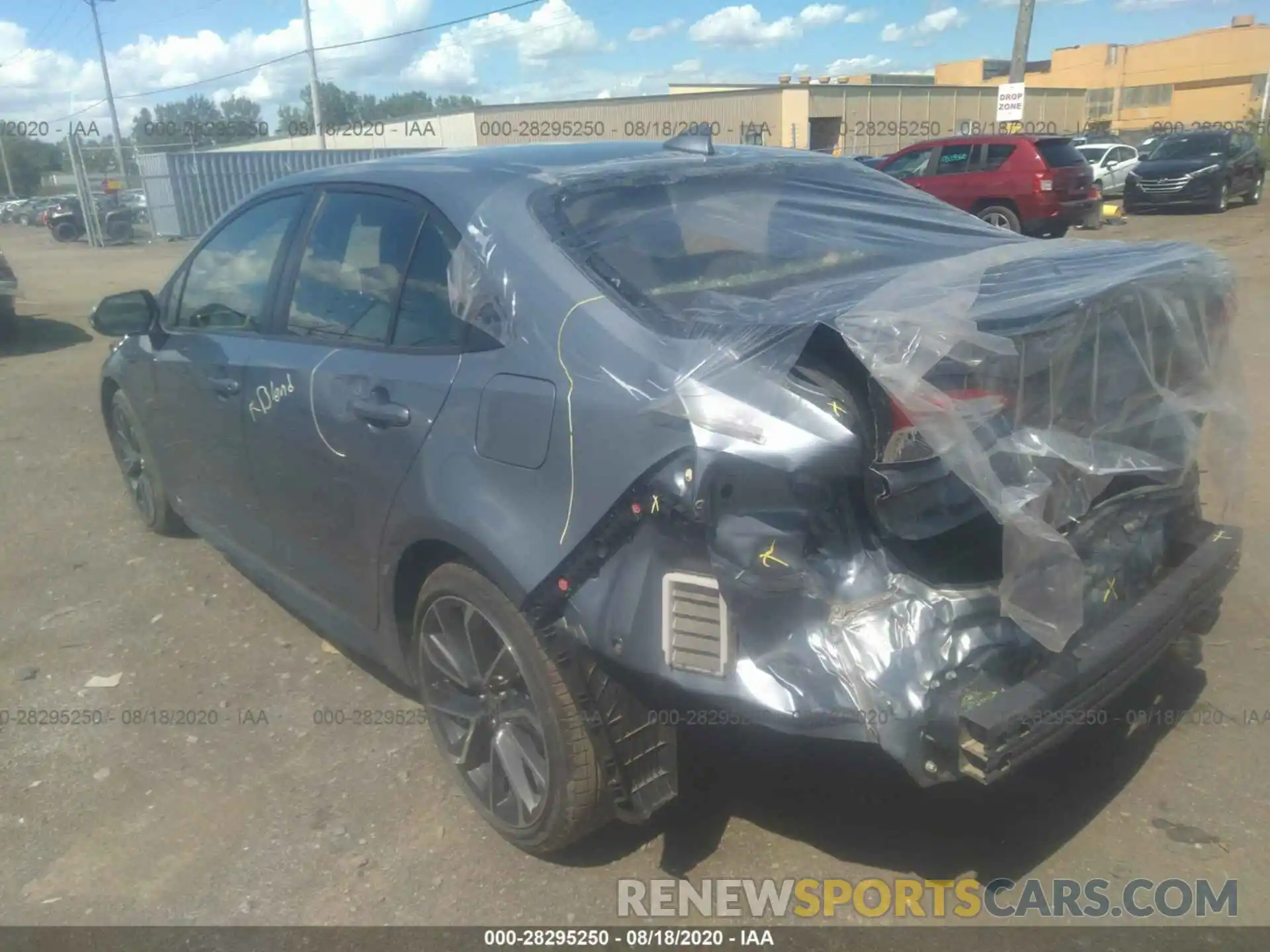 3 Photograph of a damaged car JTDS4RCE1LJ017994 TOYOTA COROLLA 2020