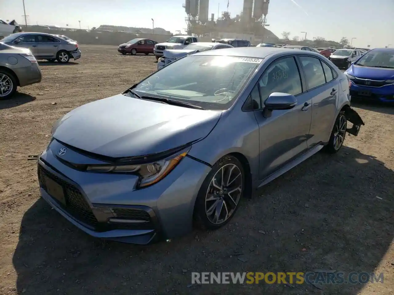 2 Photograph of a damaged car JTDS4RCE1LJ018613 TOYOTA COROLLA 2020