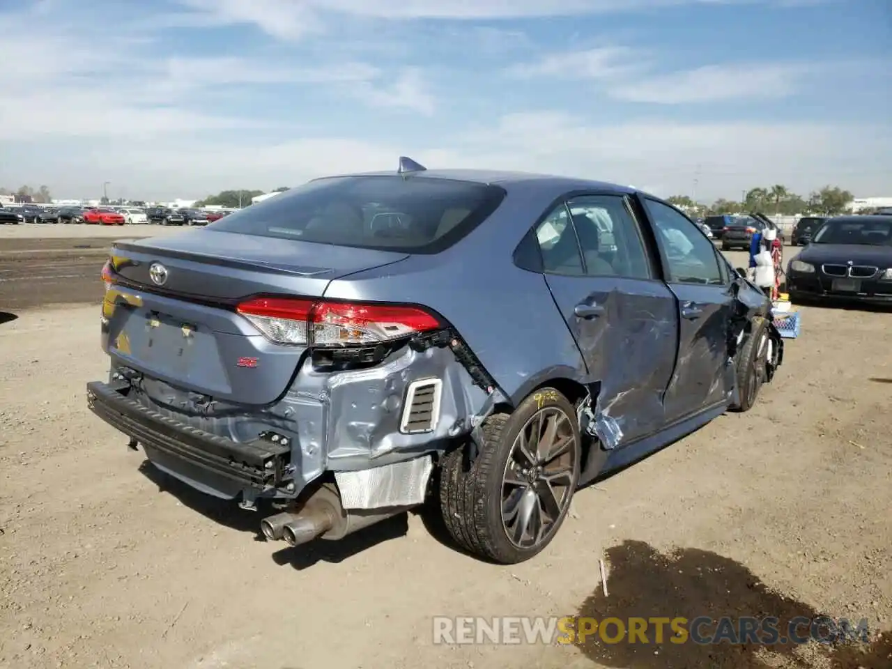 4 Photograph of a damaged car JTDS4RCE1LJ018613 TOYOTA COROLLA 2020