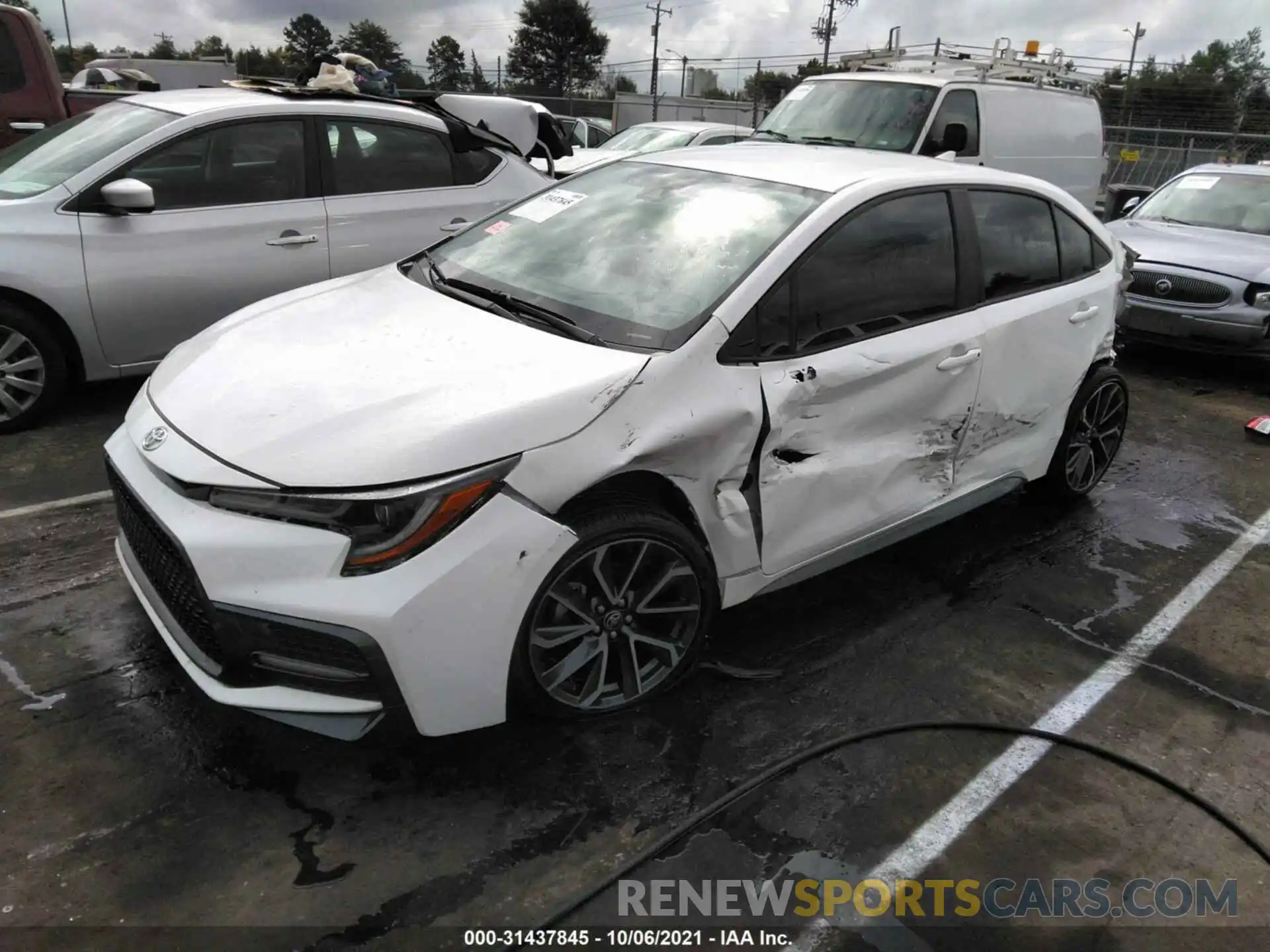 2 Photograph of a damaged car JTDS4RCE1LJ019129 TOYOTA COROLLA 2020