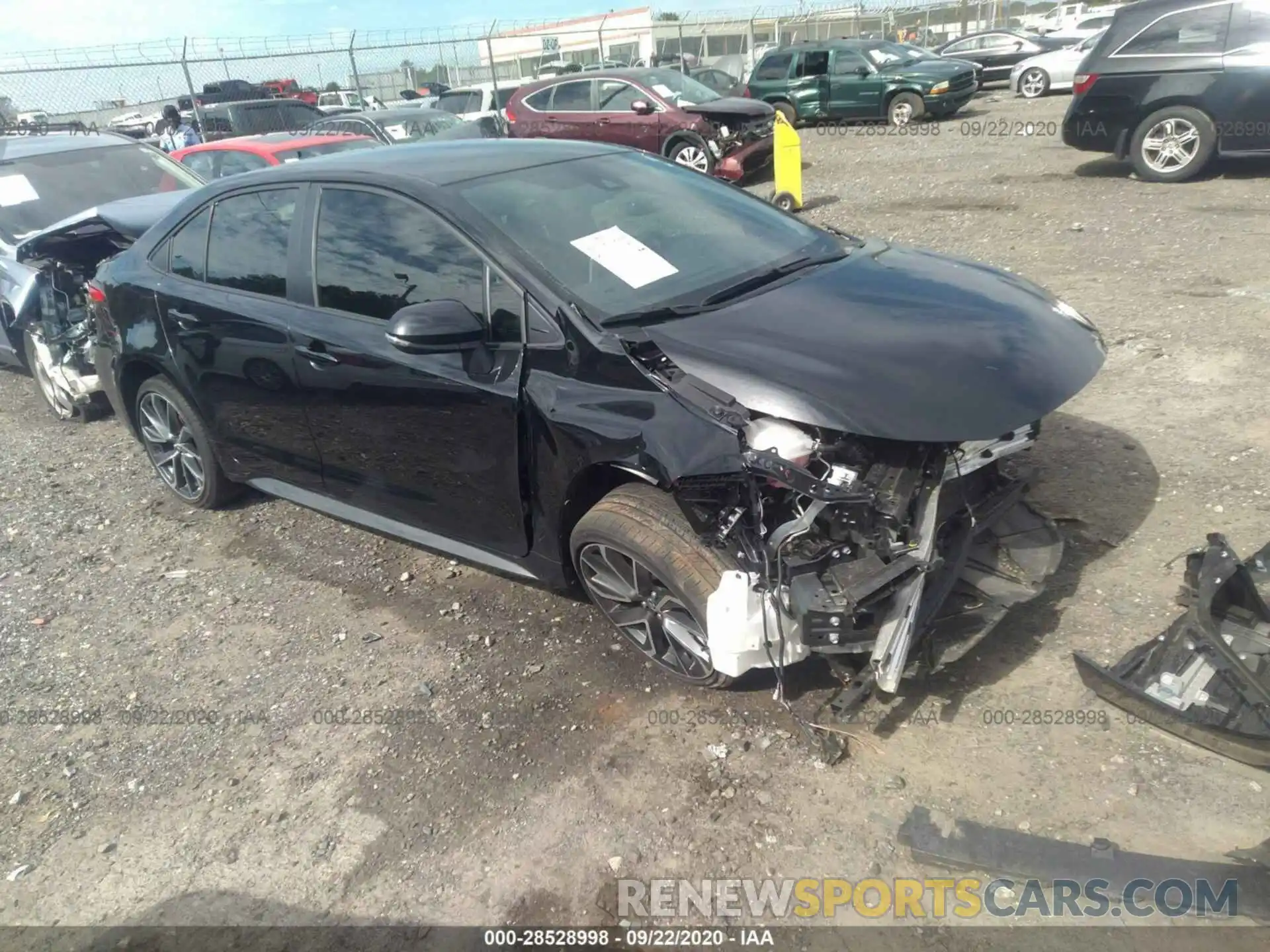 1 Photograph of a damaged car JTDS4RCE1LJ019437 TOYOTA COROLLA 2020