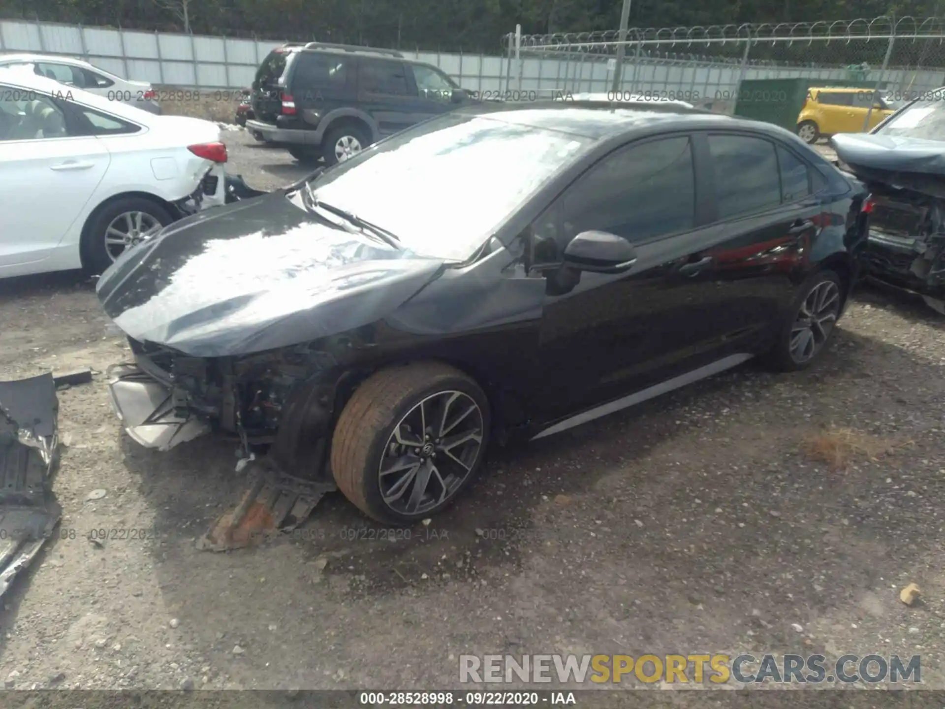 2 Photograph of a damaged car JTDS4RCE1LJ019437 TOYOTA COROLLA 2020