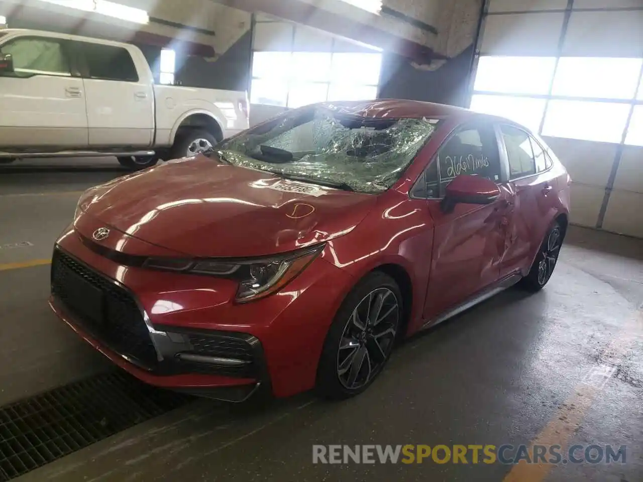 2 Photograph of a damaged car JTDS4RCE1LJ020152 TOYOTA COROLLA 2020