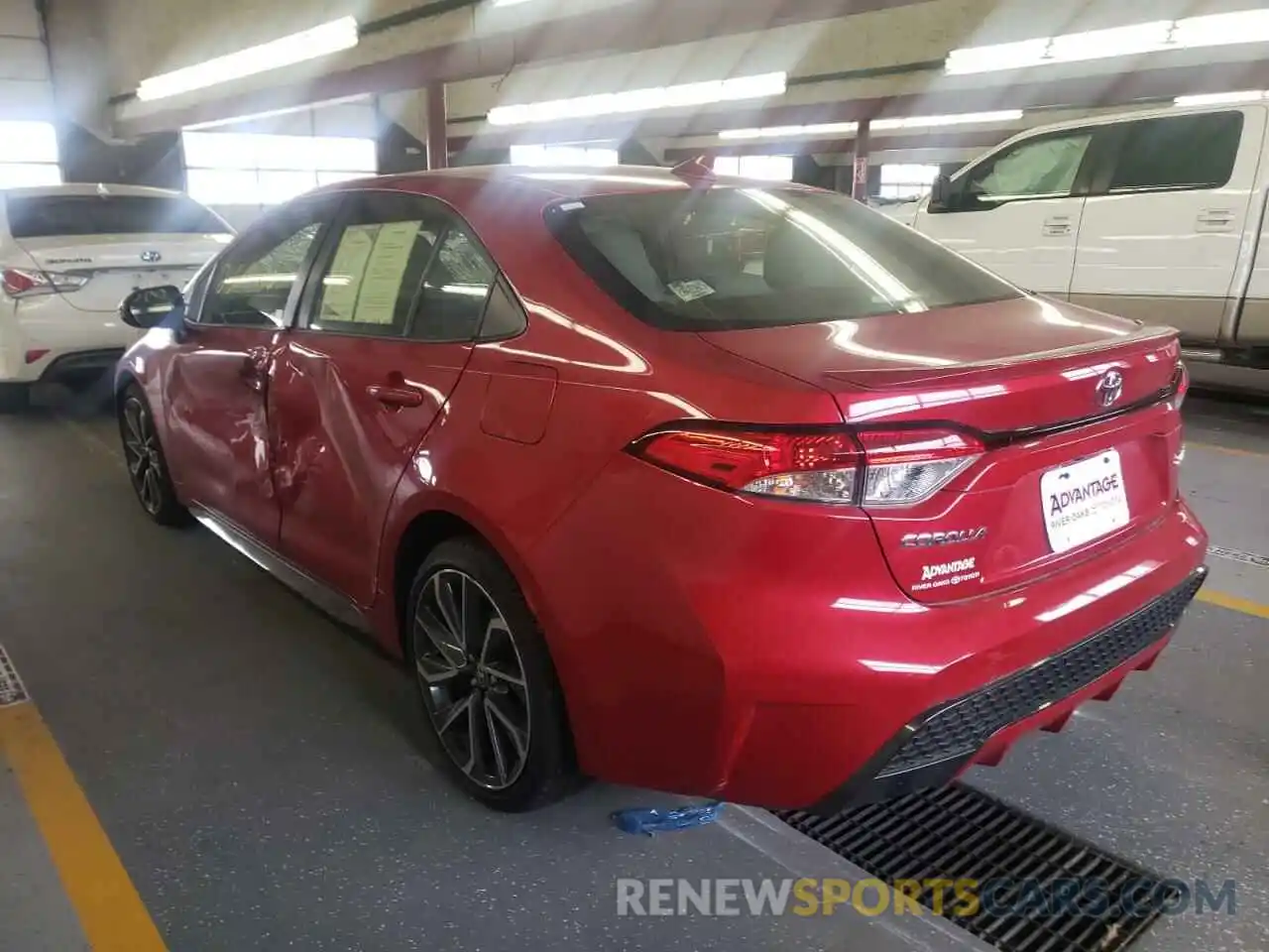 3 Photograph of a damaged car JTDS4RCE1LJ020152 TOYOTA COROLLA 2020