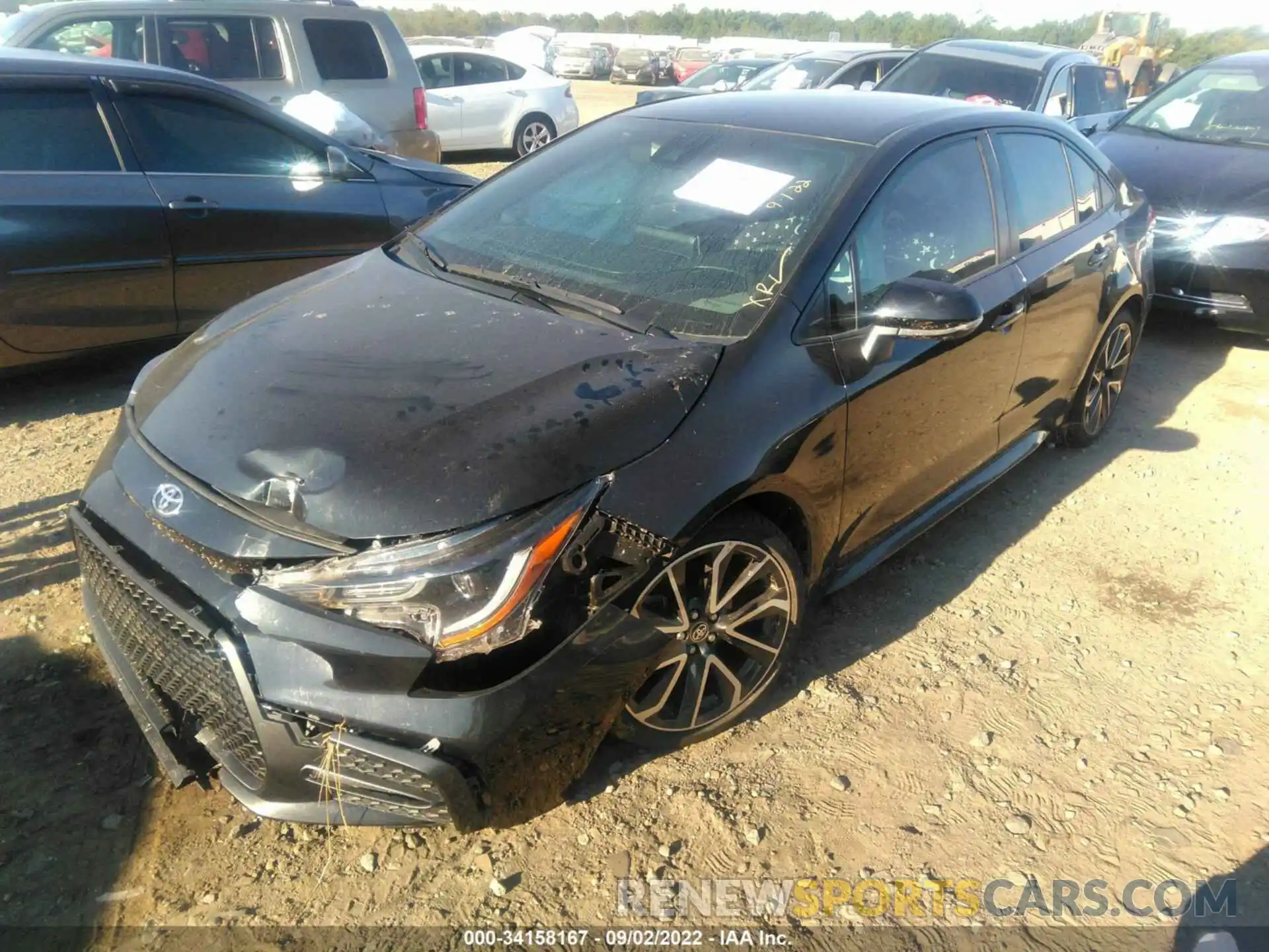 2 Photograph of a damaged car JTDS4RCE1LJ021320 TOYOTA COROLLA 2020