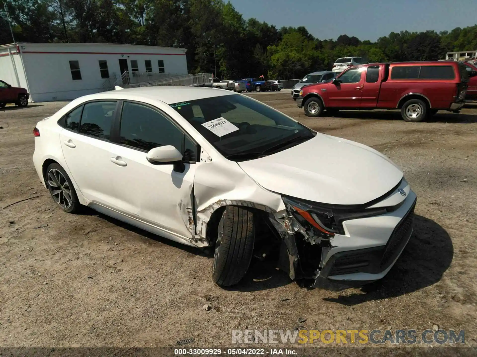 1 Photograph of a damaged car JTDS4RCE1LJ021706 TOYOTA COROLLA 2020