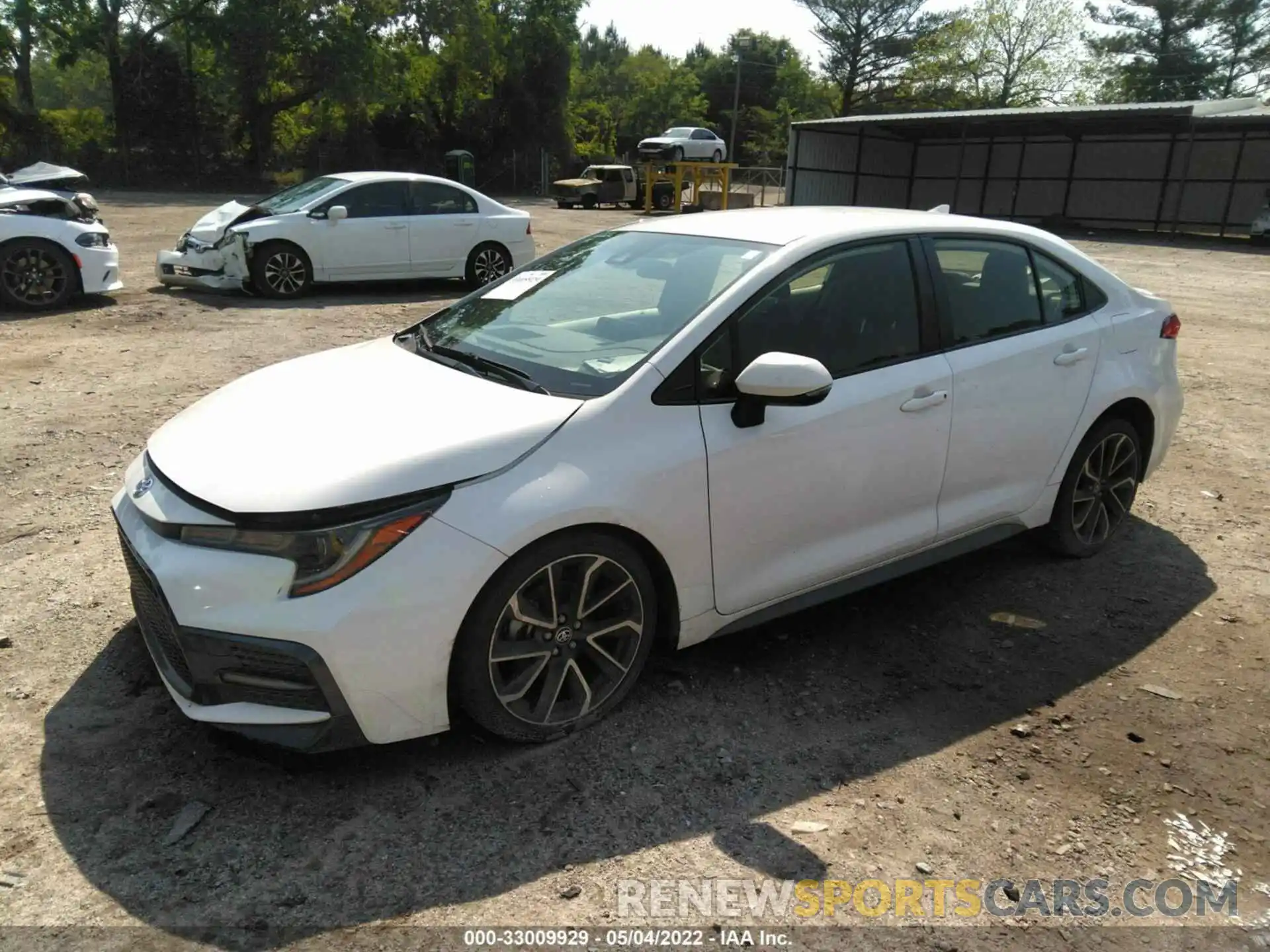 2 Photograph of a damaged car JTDS4RCE1LJ021706 TOYOTA COROLLA 2020