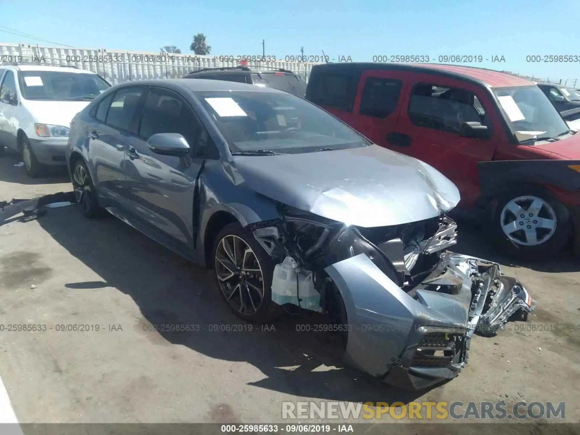 1 Photograph of a damaged car JTDS4RCE1LJ022497 TOYOTA COROLLA 2020