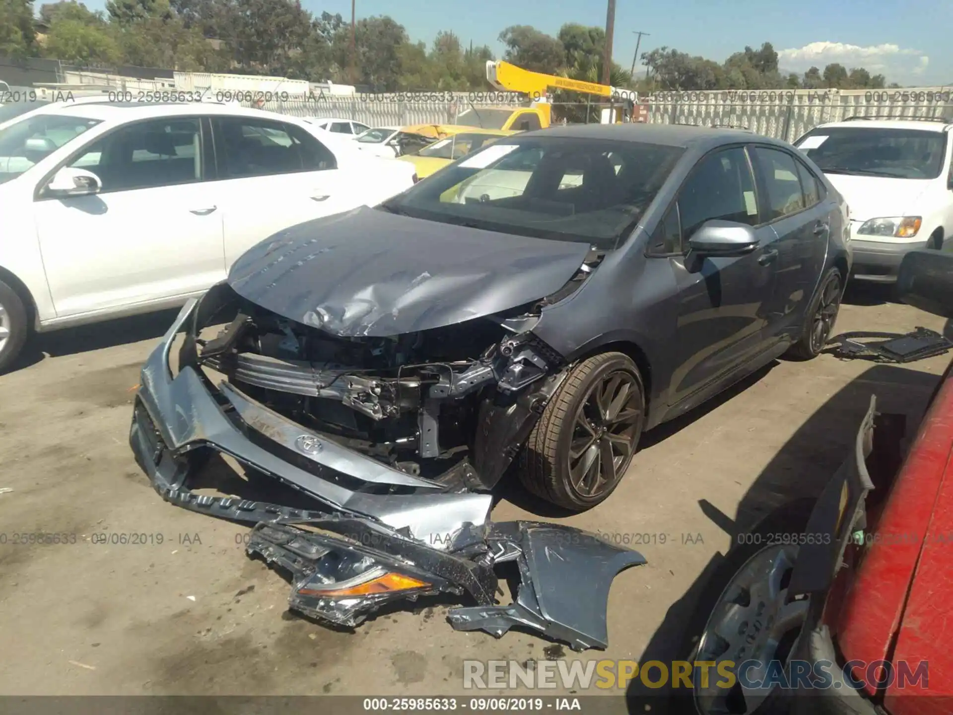 2 Photograph of a damaged car JTDS4RCE1LJ022497 TOYOTA COROLLA 2020