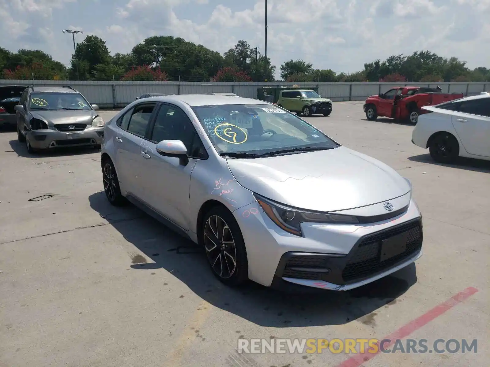 1 Photograph of a damaged car JTDS4RCE1LJ023794 TOYOTA COROLLA 2020