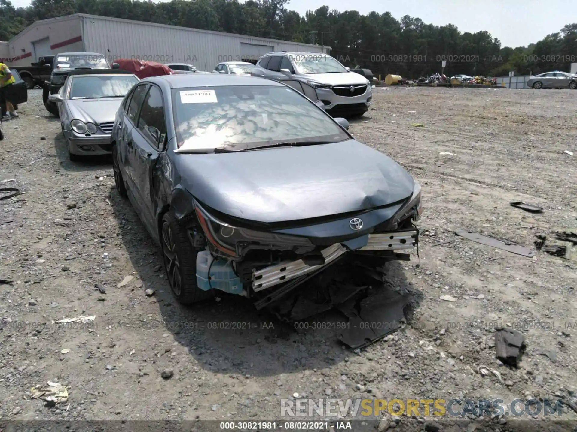 1 Photograph of a damaged car JTDS4RCE1LJ023987 TOYOTA COROLLA 2020