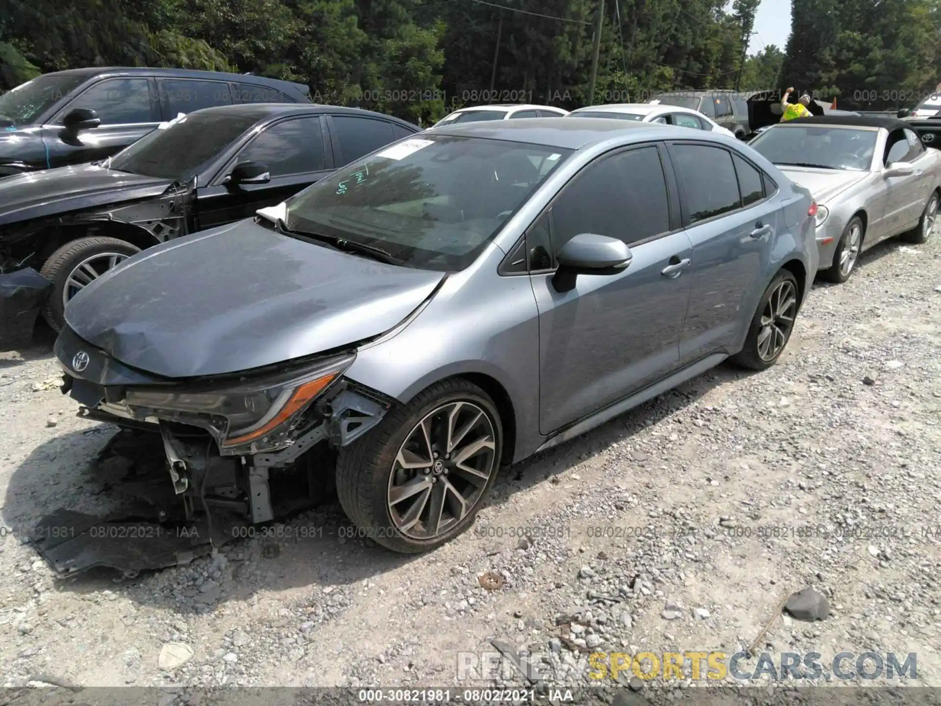 2 Photograph of a damaged car JTDS4RCE1LJ023987 TOYOTA COROLLA 2020