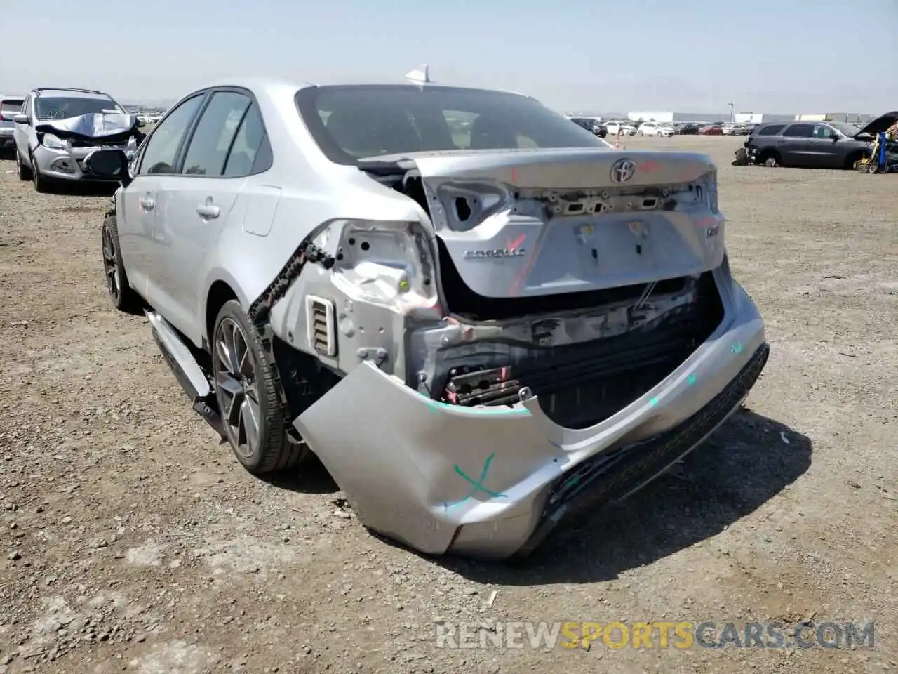 3 Photograph of a damaged car JTDS4RCE1LJ024749 TOYOTA COROLLA 2020