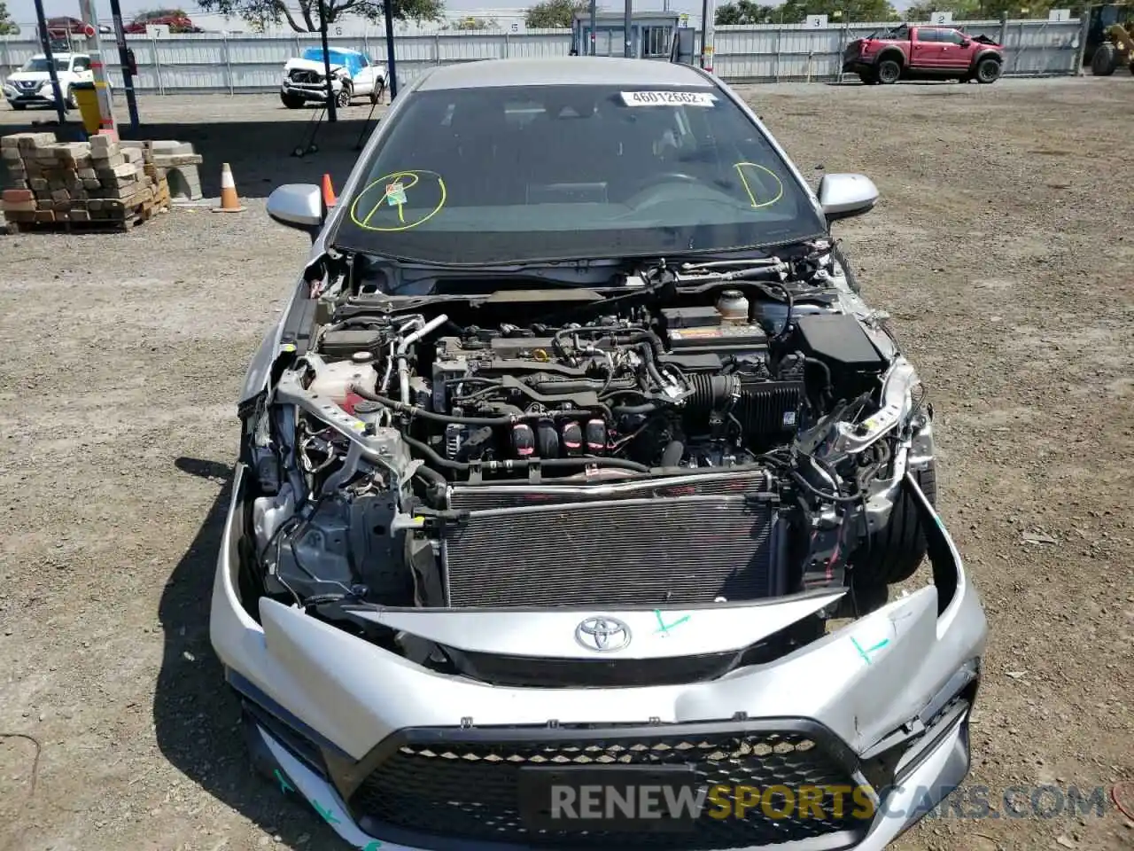 9 Photograph of a damaged car JTDS4RCE1LJ024749 TOYOTA COROLLA 2020