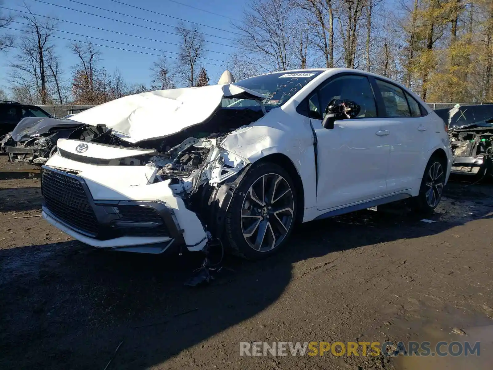 2 Photograph of a damaged car JTDS4RCE1LJ024850 TOYOTA COROLLA 2020