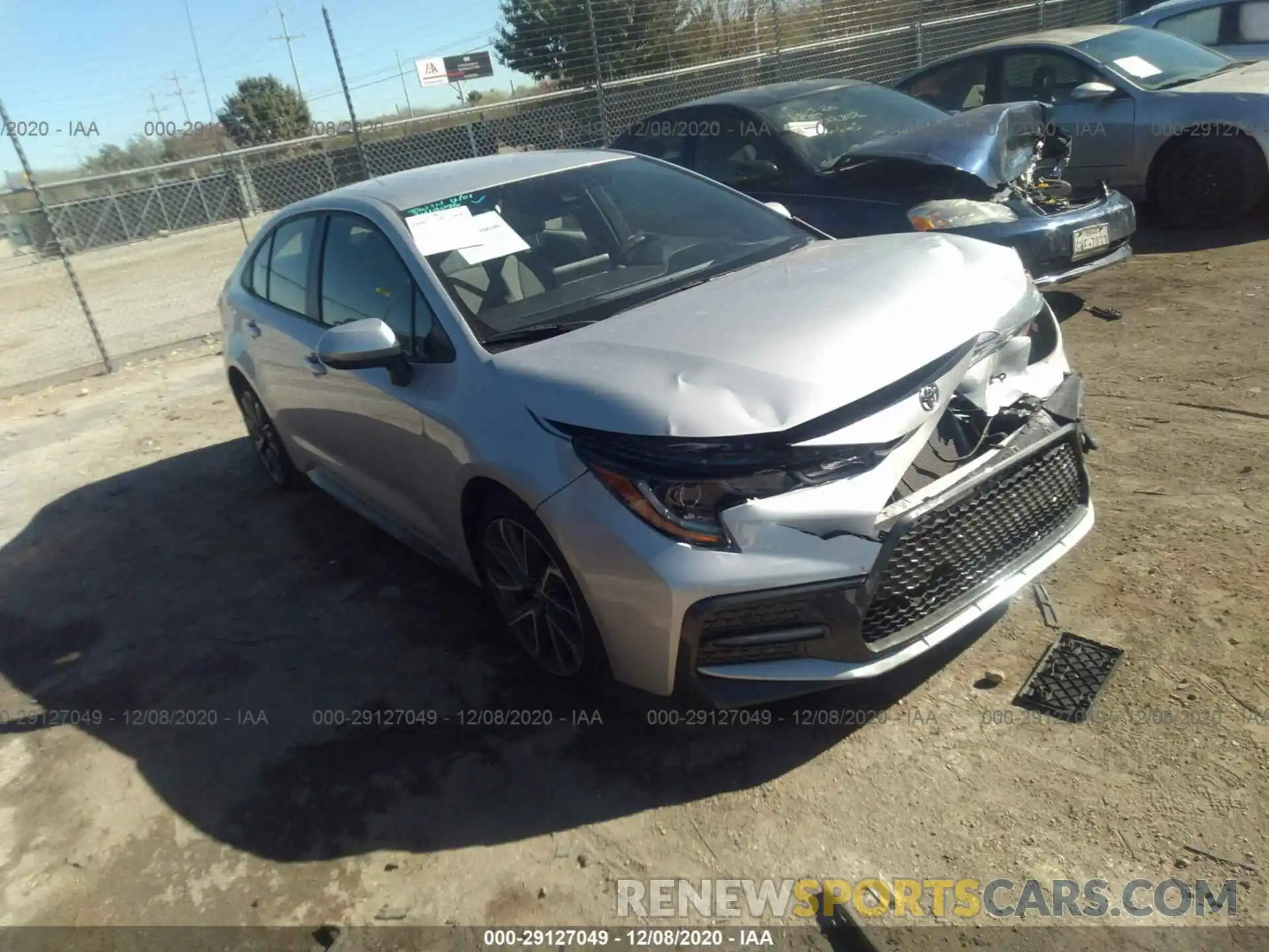 1 Photograph of a damaged car JTDS4RCE1LJ025013 TOYOTA COROLLA 2020