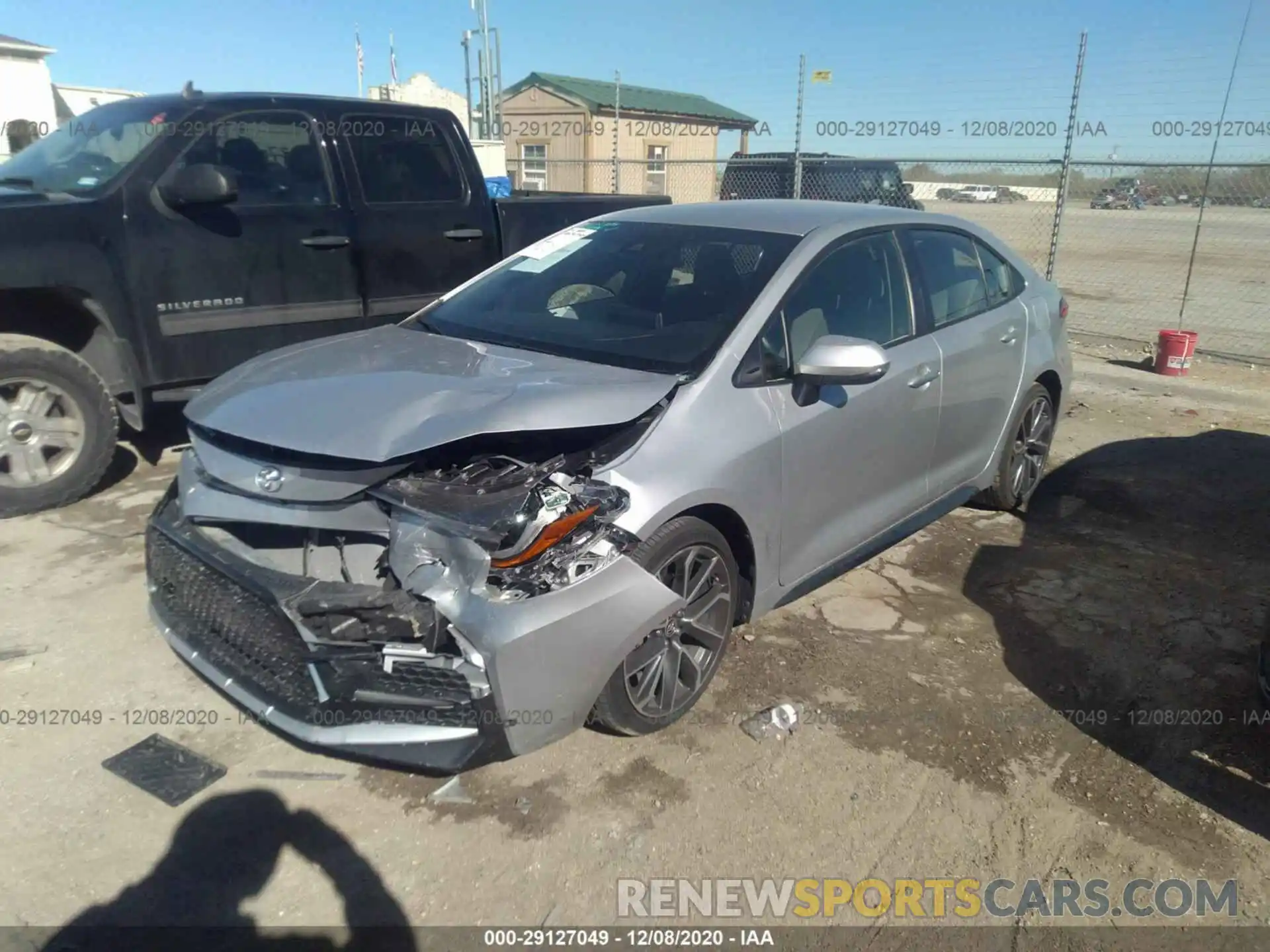 2 Photograph of a damaged car JTDS4RCE1LJ025013 TOYOTA COROLLA 2020