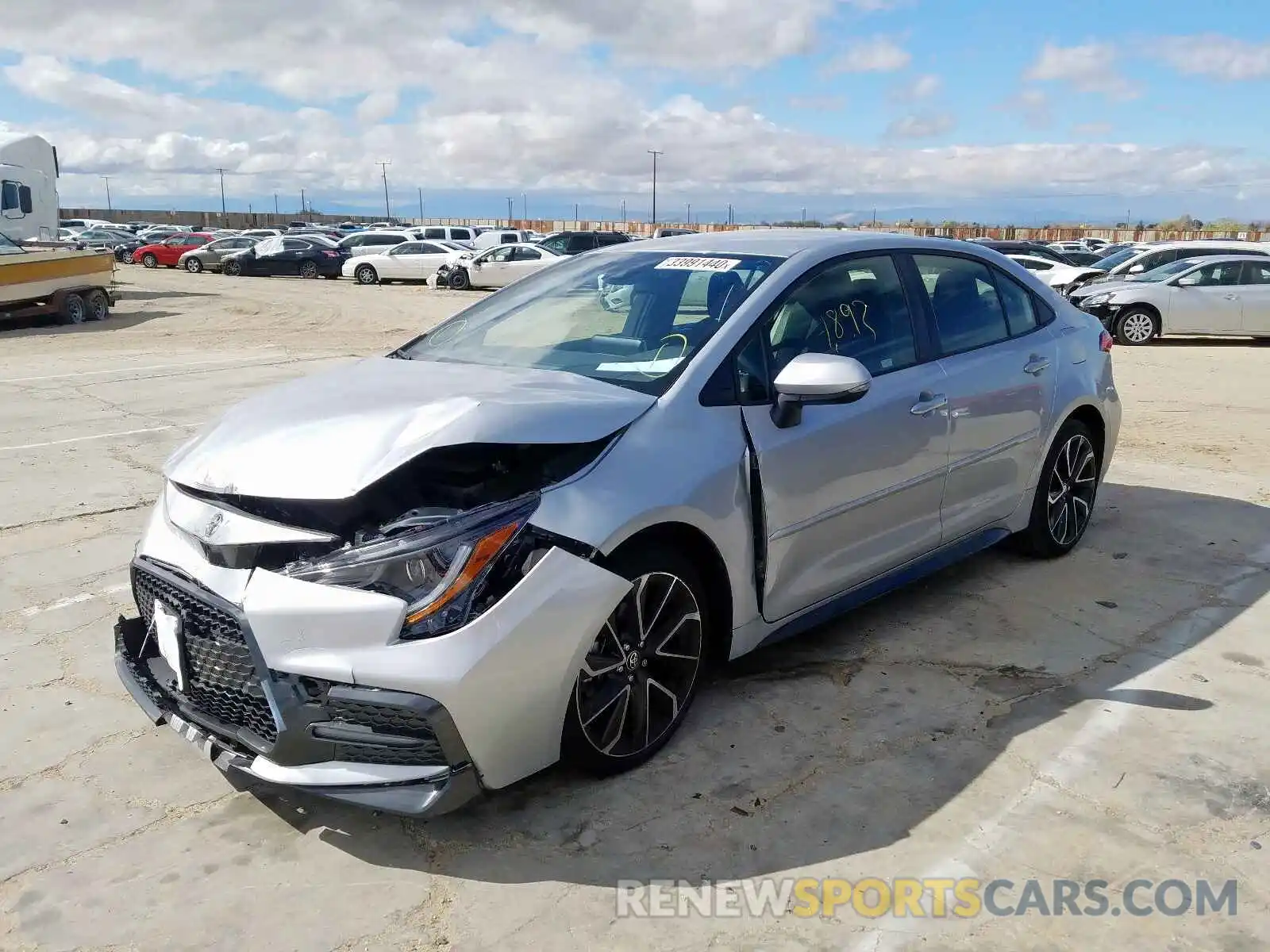 2 Photograph of a damaged car JTDS4RCE1LJ025061 TOYOTA COROLLA 2020