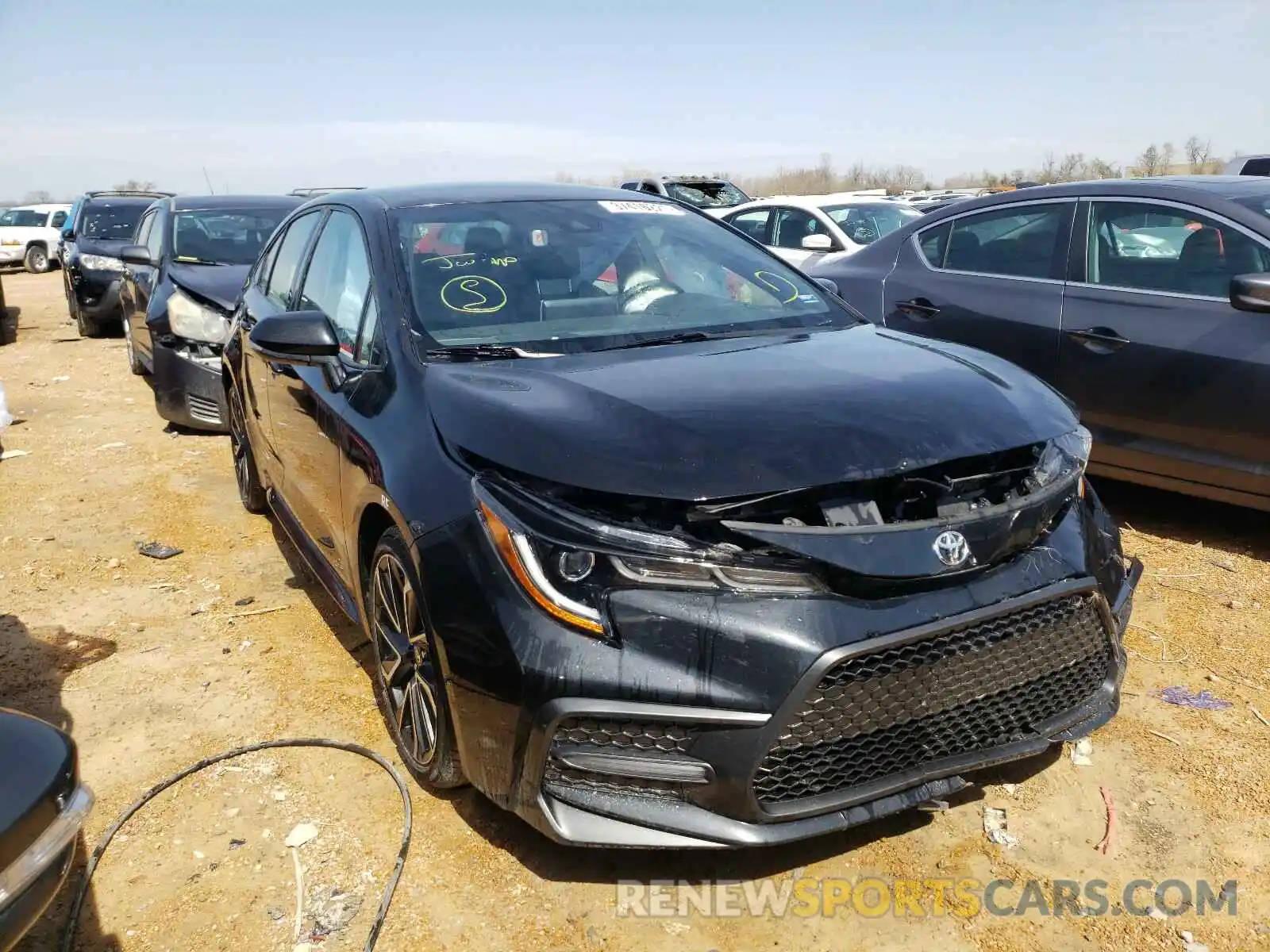 1 Photograph of a damaged car JTDS4RCE1LJ025531 TOYOTA COROLLA 2020