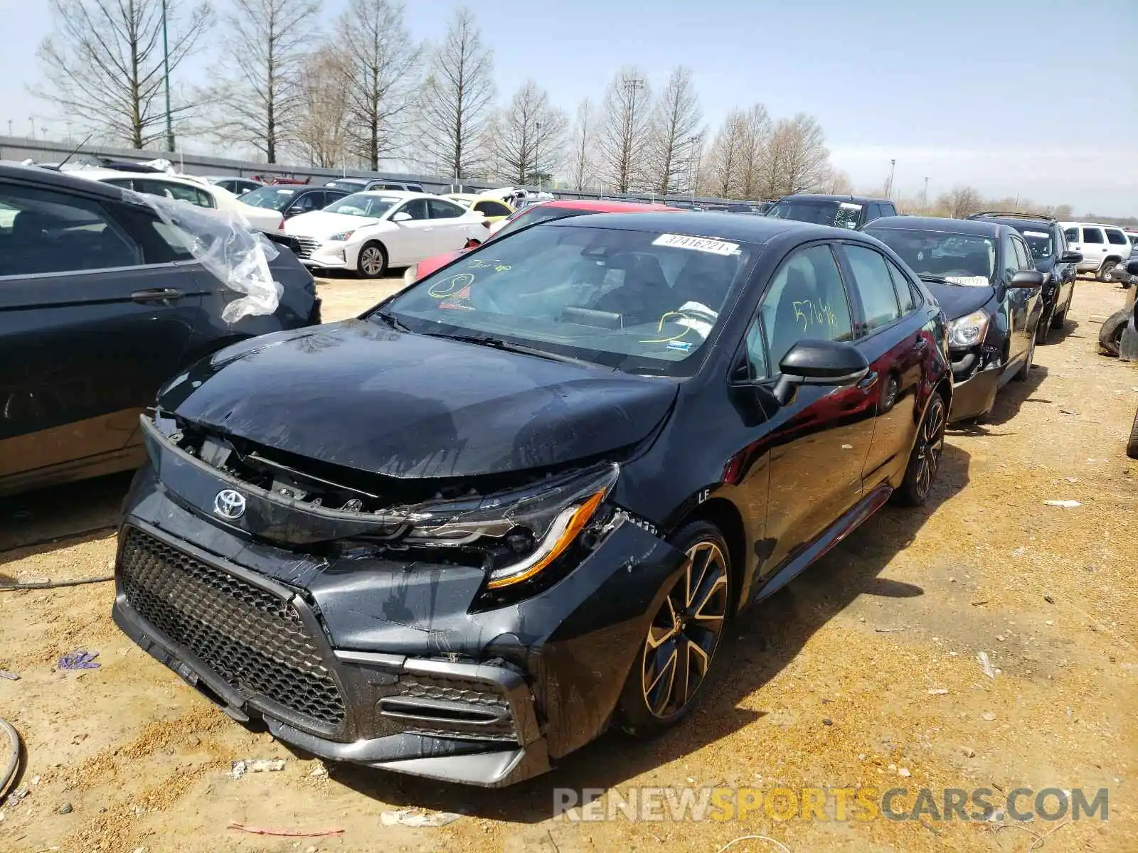 2 Photograph of a damaged car JTDS4RCE1LJ025531 TOYOTA COROLLA 2020