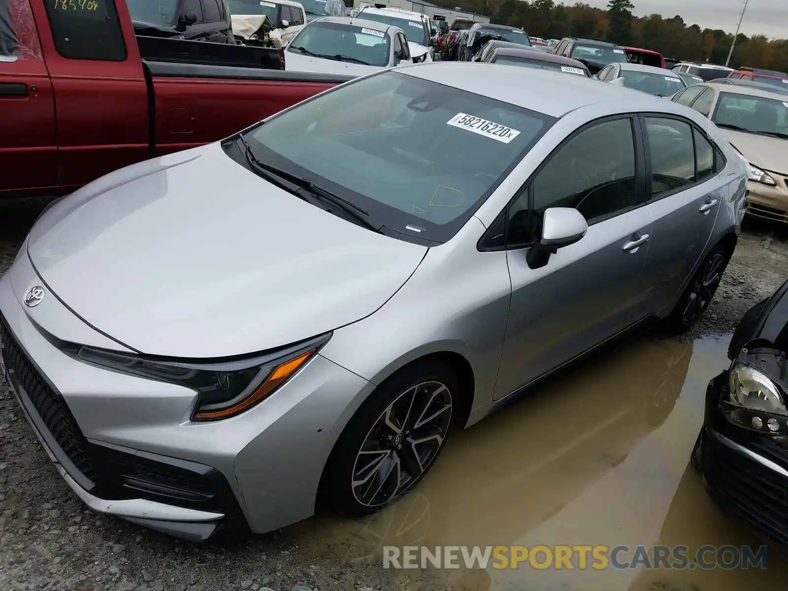 2 Photograph of a damaged car JTDS4RCE1LJ025917 TOYOTA COROLLA 2020