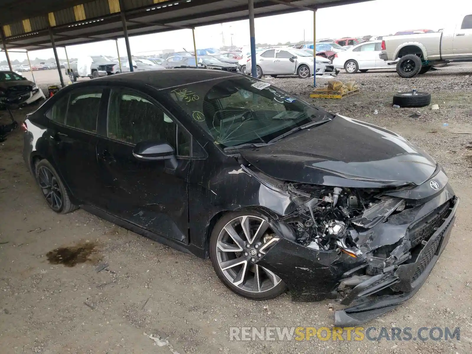 1 Photograph of a damaged car JTDS4RCE1LJ027196 TOYOTA COROLLA 2020