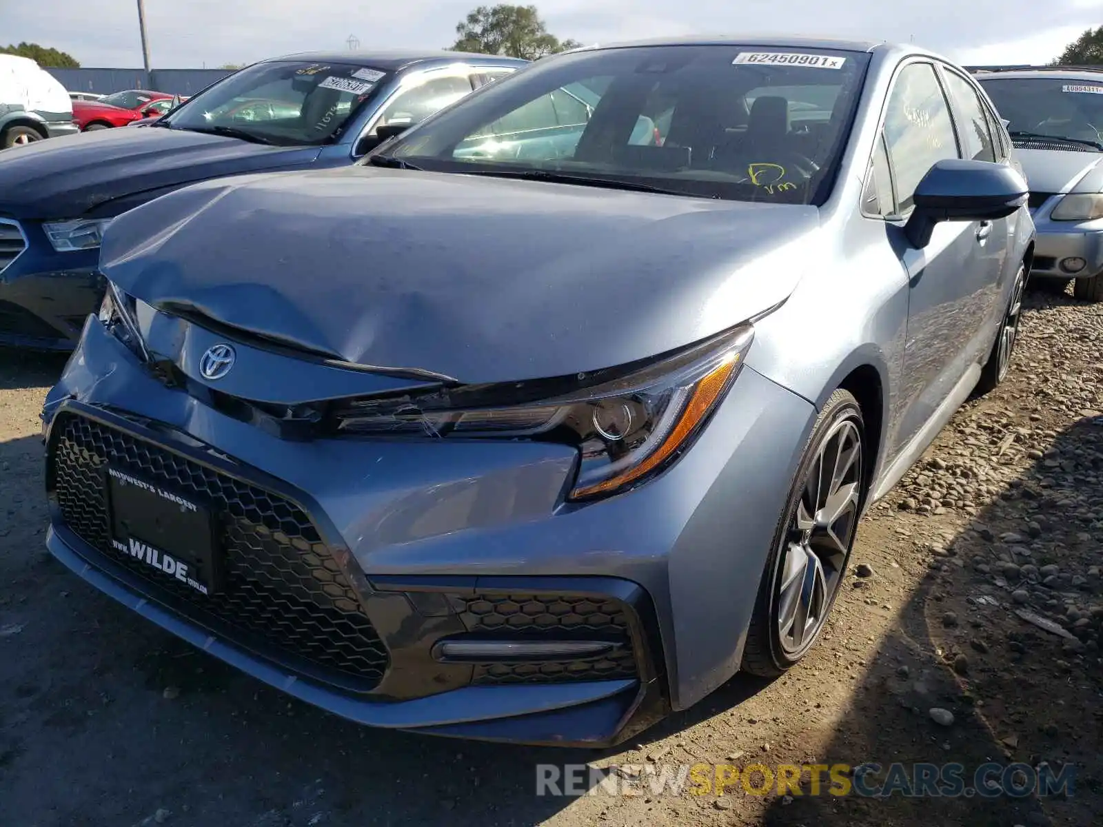 2 Photograph of a damaged car JTDS4RCE1LJ027733 TOYOTA COROLLA 2020