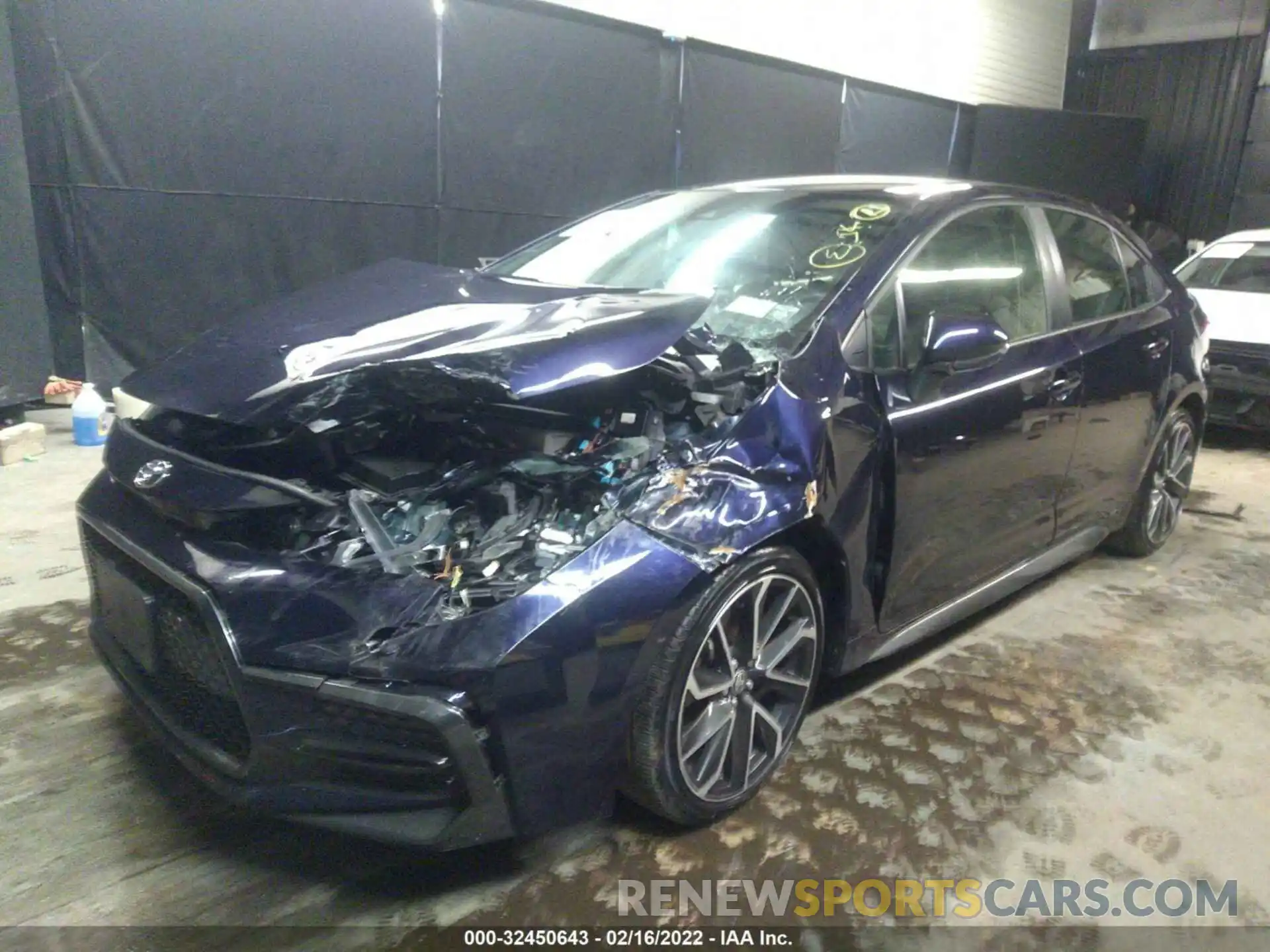 2 Photograph of a damaged car JTDS4RCE1LJ028428 TOYOTA COROLLA 2020