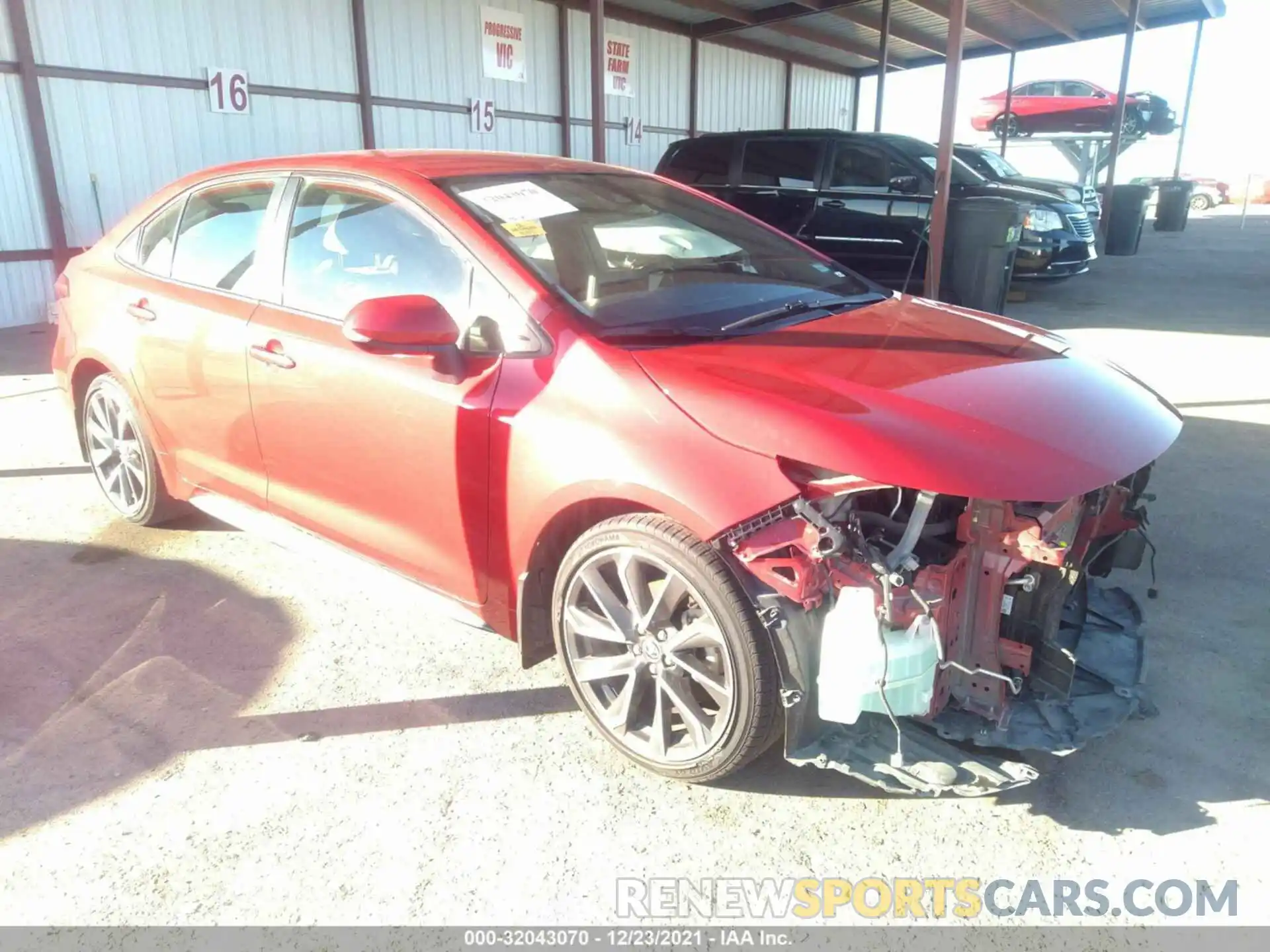 1 Photograph of a damaged car JTDS4RCE1LJ029143 TOYOTA COROLLA 2020