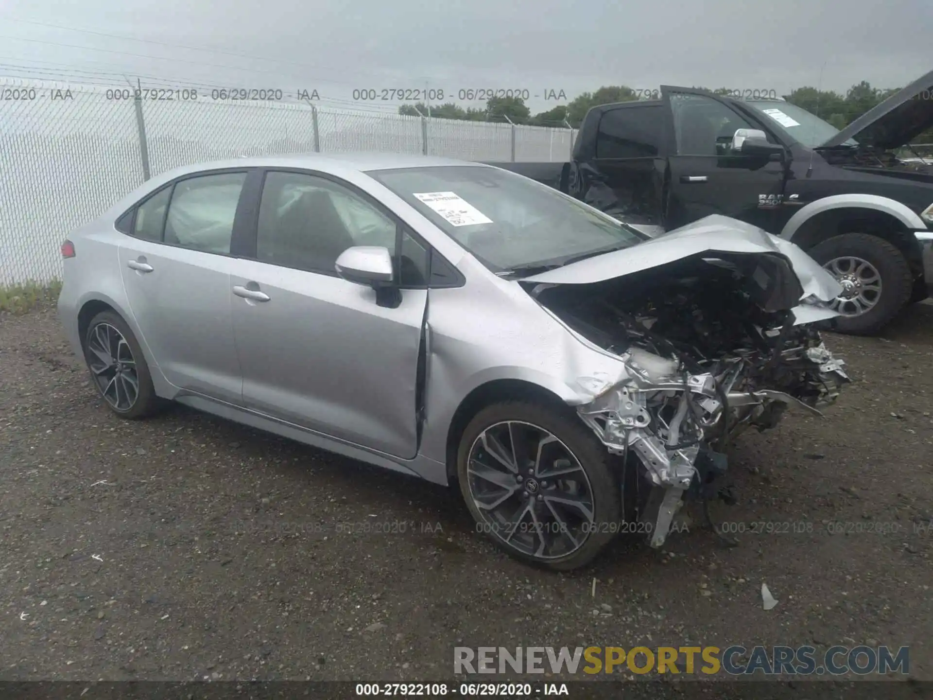 1 Photograph of a damaged car JTDS4RCE1LJ029515 TOYOTA COROLLA 2020