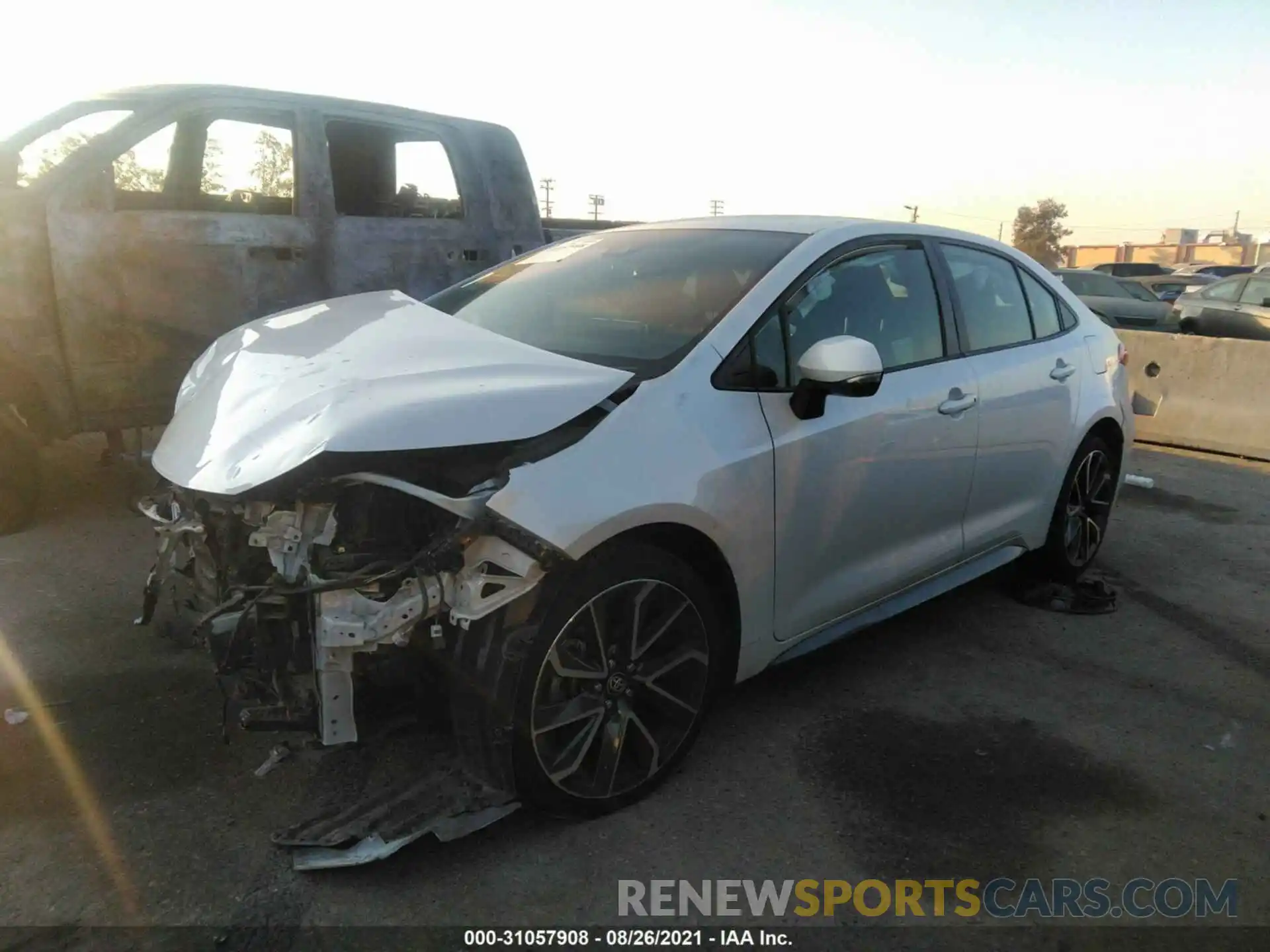 2 Photograph of a damaged car JTDS4RCE1LJ029529 TOYOTA COROLLA 2020