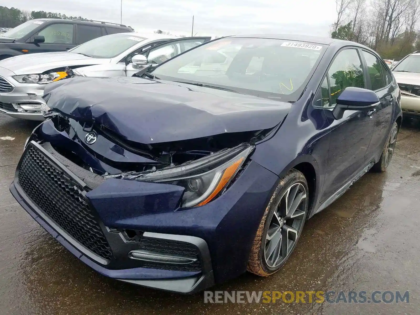 2 Photograph of a damaged car JTDS4RCE1LJ029899 TOYOTA COROLLA 2020