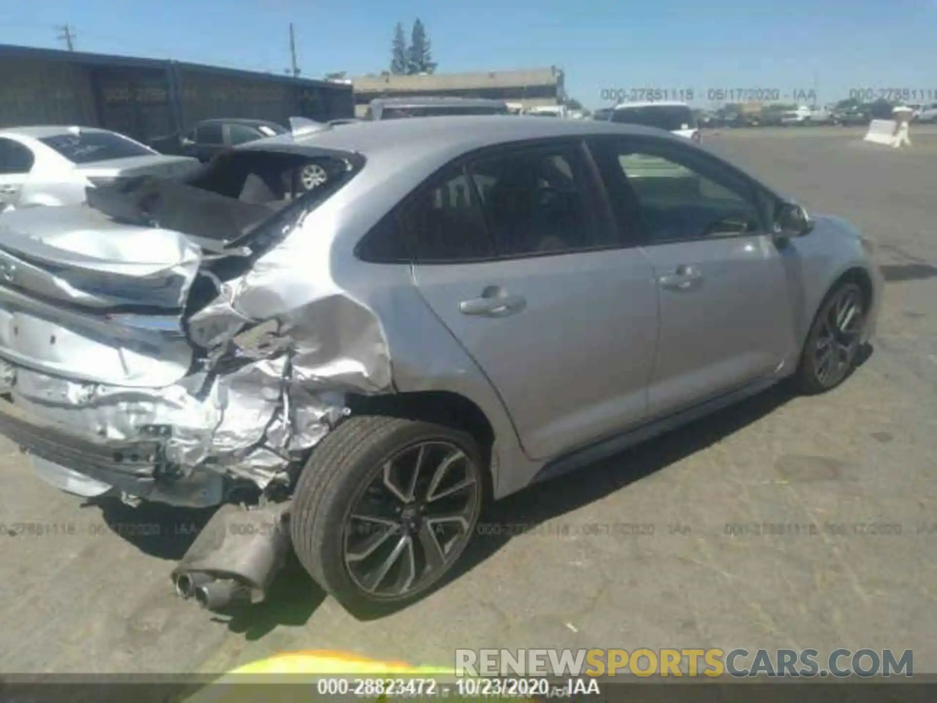 4 Фотография поврежденного автомобиля JTDS4RCE1LJ030177 TOYOTA COROLLA 2020