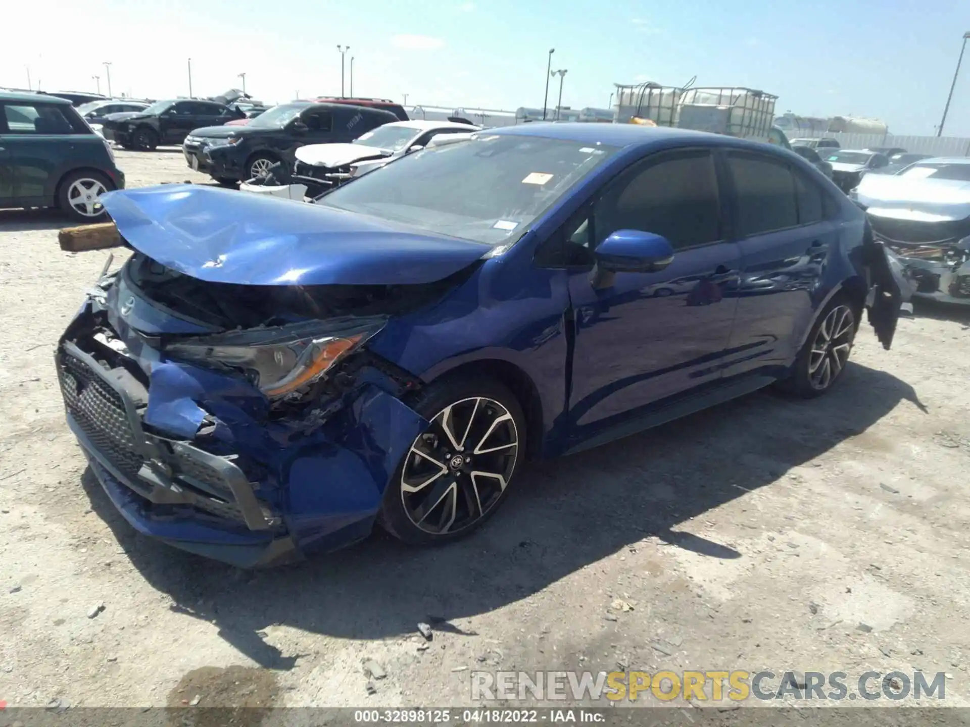 2 Photograph of a damaged car JTDS4RCE1LJ030826 TOYOTA COROLLA 2020