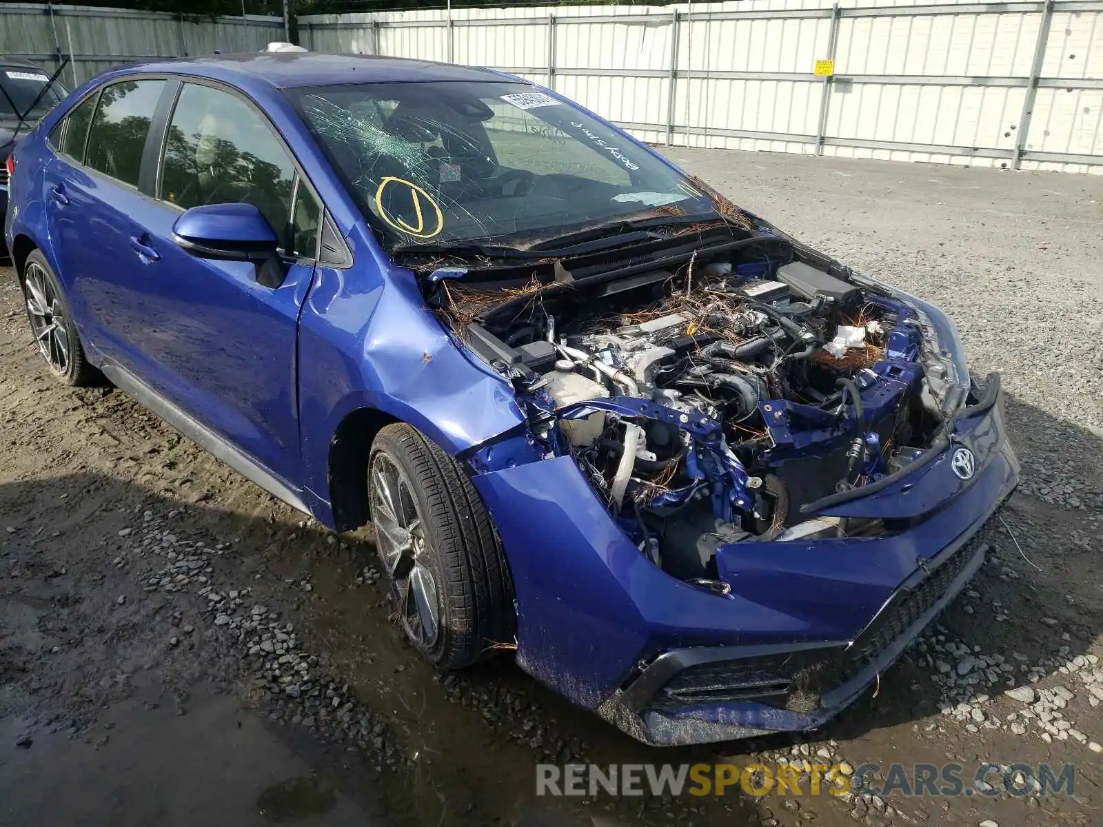 1 Photograph of a damaged car JTDS4RCE1LJ031166 TOYOTA COROLLA 2020