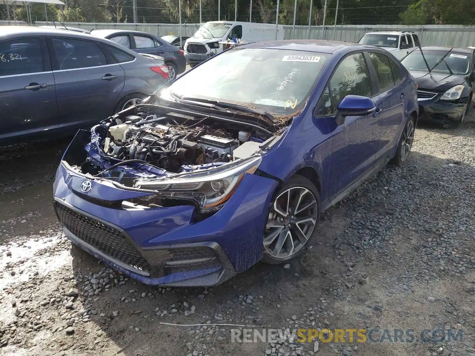 2 Photograph of a damaged car JTDS4RCE1LJ031166 TOYOTA COROLLA 2020