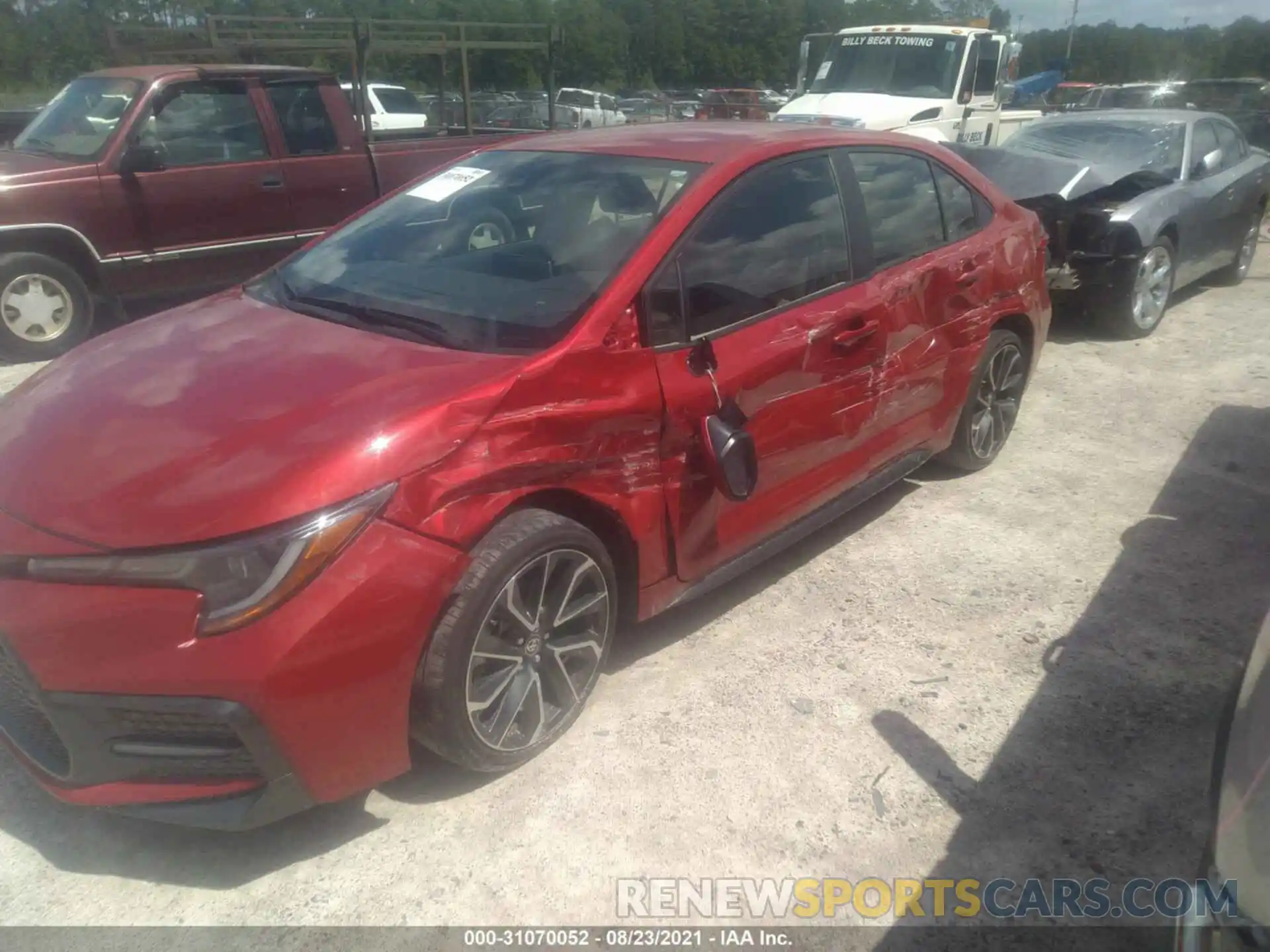 6 Photograph of a damaged car JTDS4RCE1LJ031880 TOYOTA COROLLA 2020