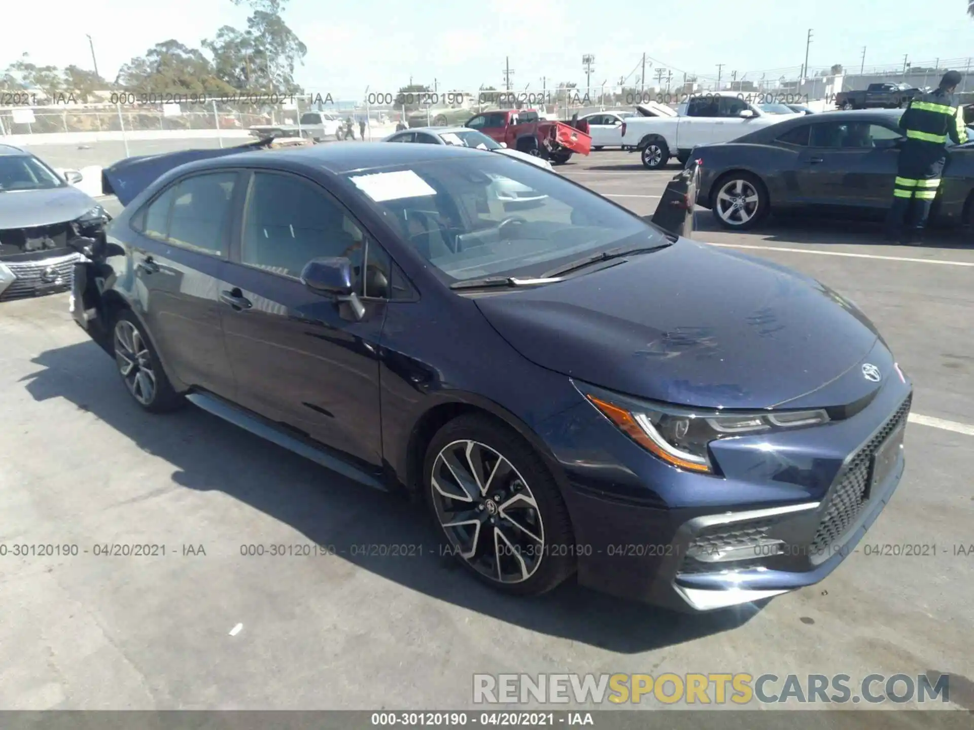 1 Photograph of a damaged car JTDS4RCE1LJ032110 TOYOTA COROLLA 2020