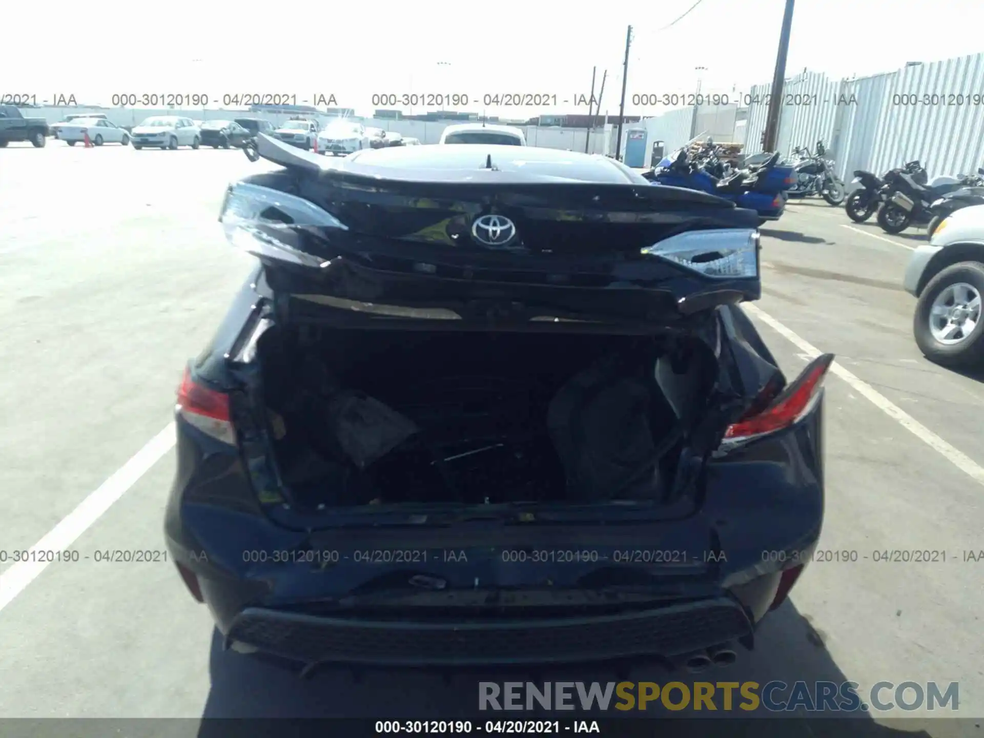 6 Photograph of a damaged car JTDS4RCE1LJ032110 TOYOTA COROLLA 2020