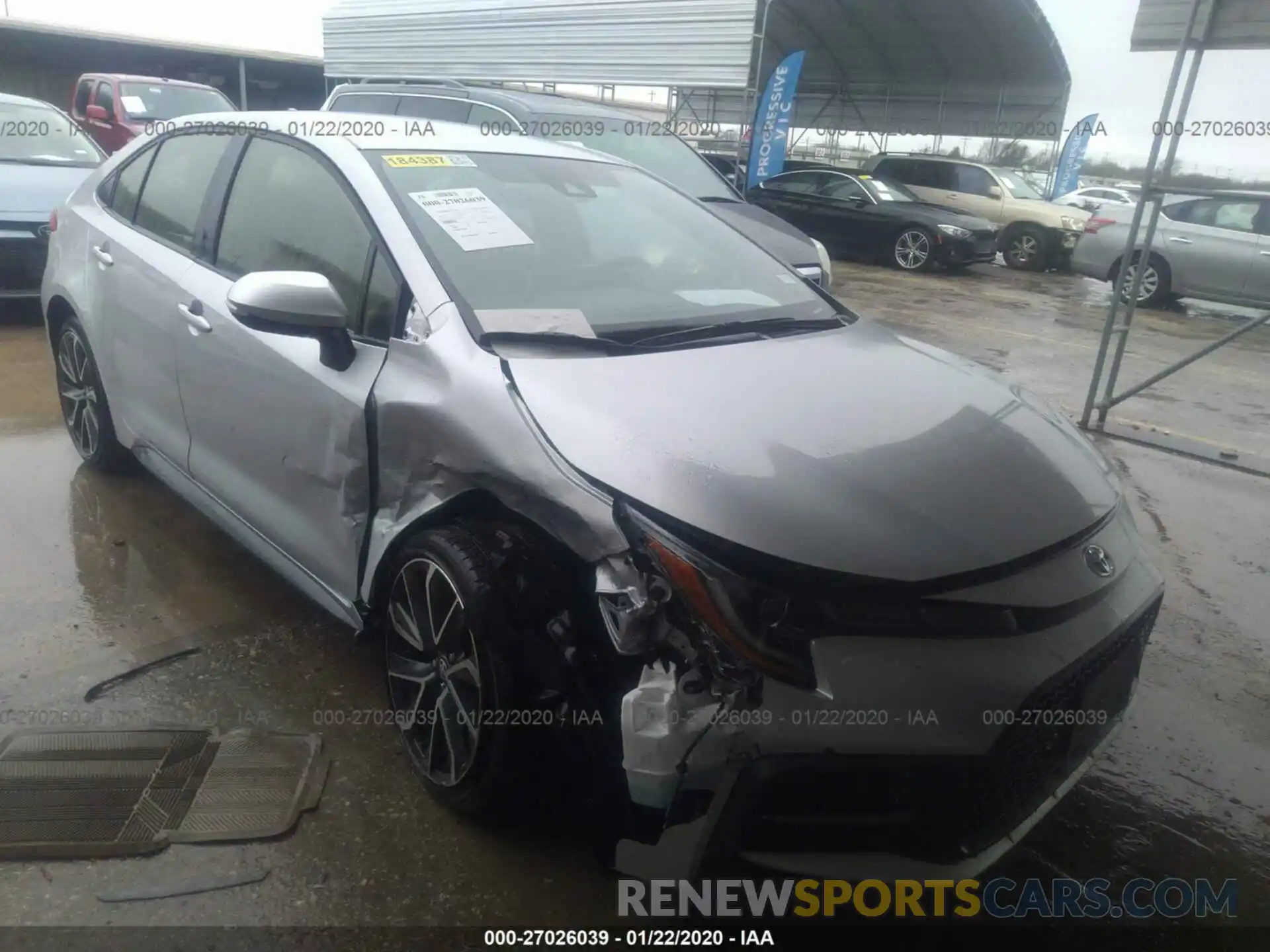 1 Photograph of a damaged car JTDS4RCE1LJ032981 TOYOTA COROLLA 2020